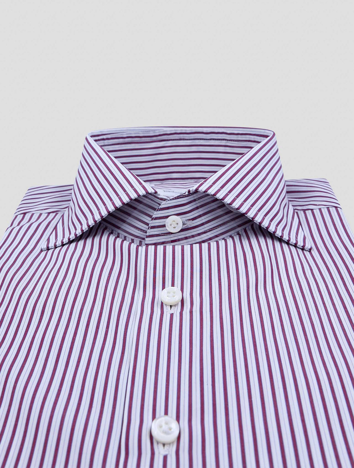 Cesare Attolini Red White Cotton Shirt 2