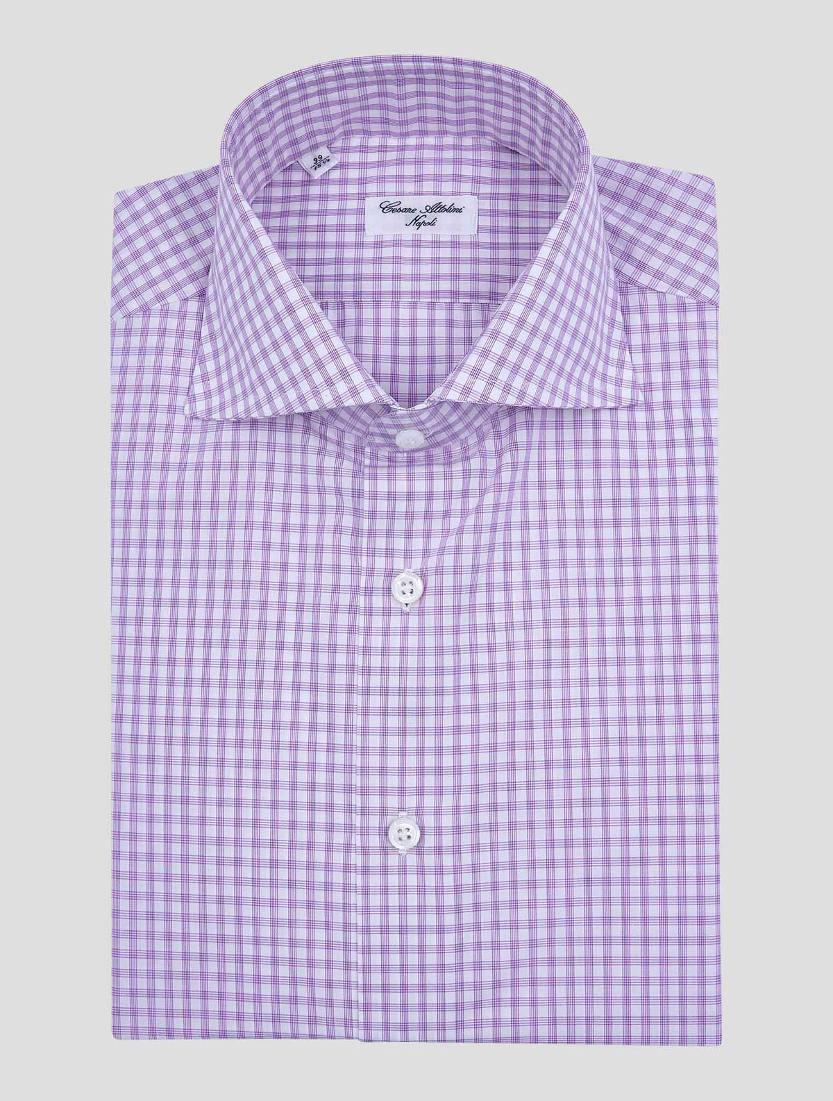 Cesare Attolini Pink White Cotton Shirt 1