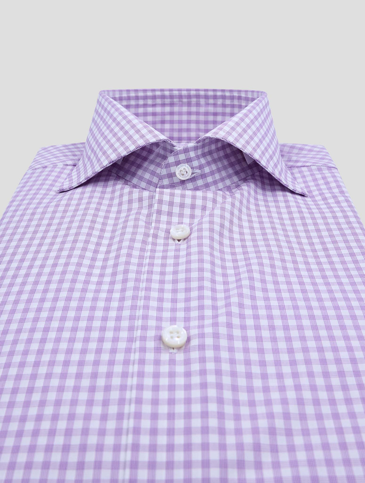 Cesare Attolini Pink White Cotton Shirt 2