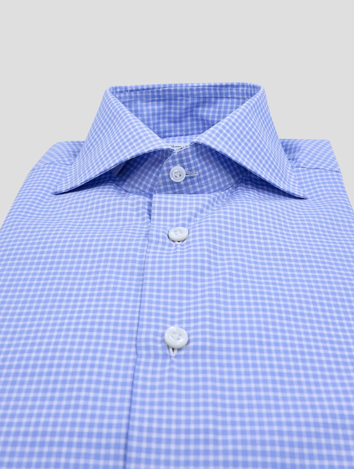Cesare Attolini Blue White Cotton Shirt 2