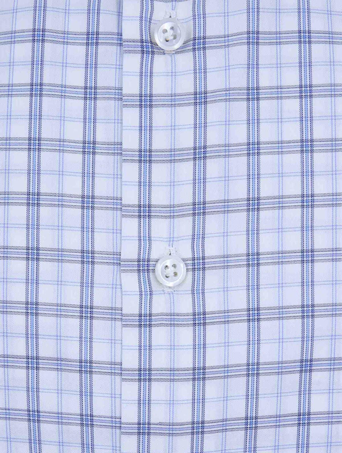Cesare Attolini Blue White Cotton Shirt 3