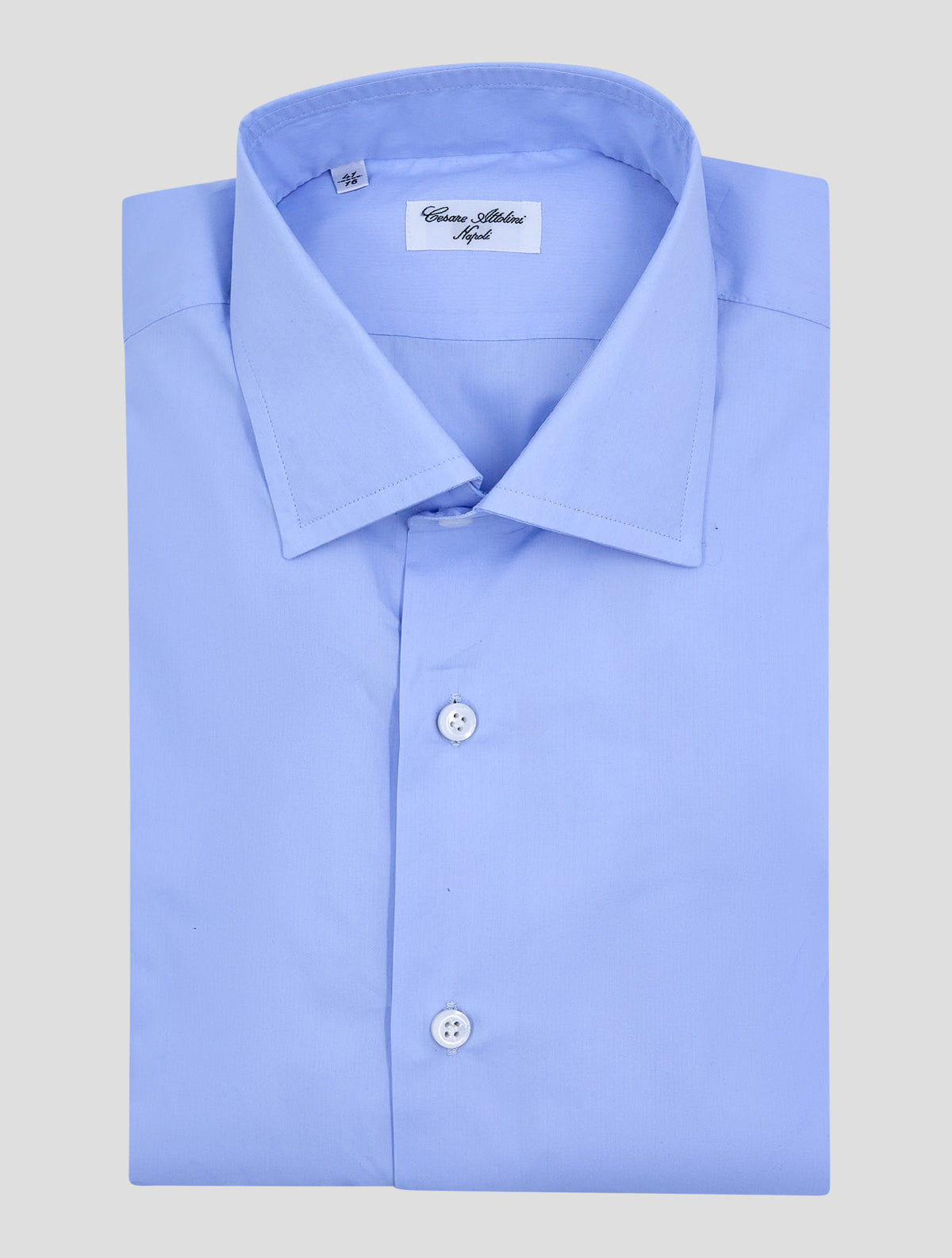 Cesare Attolini Light Blue Cotton Shirt 1
