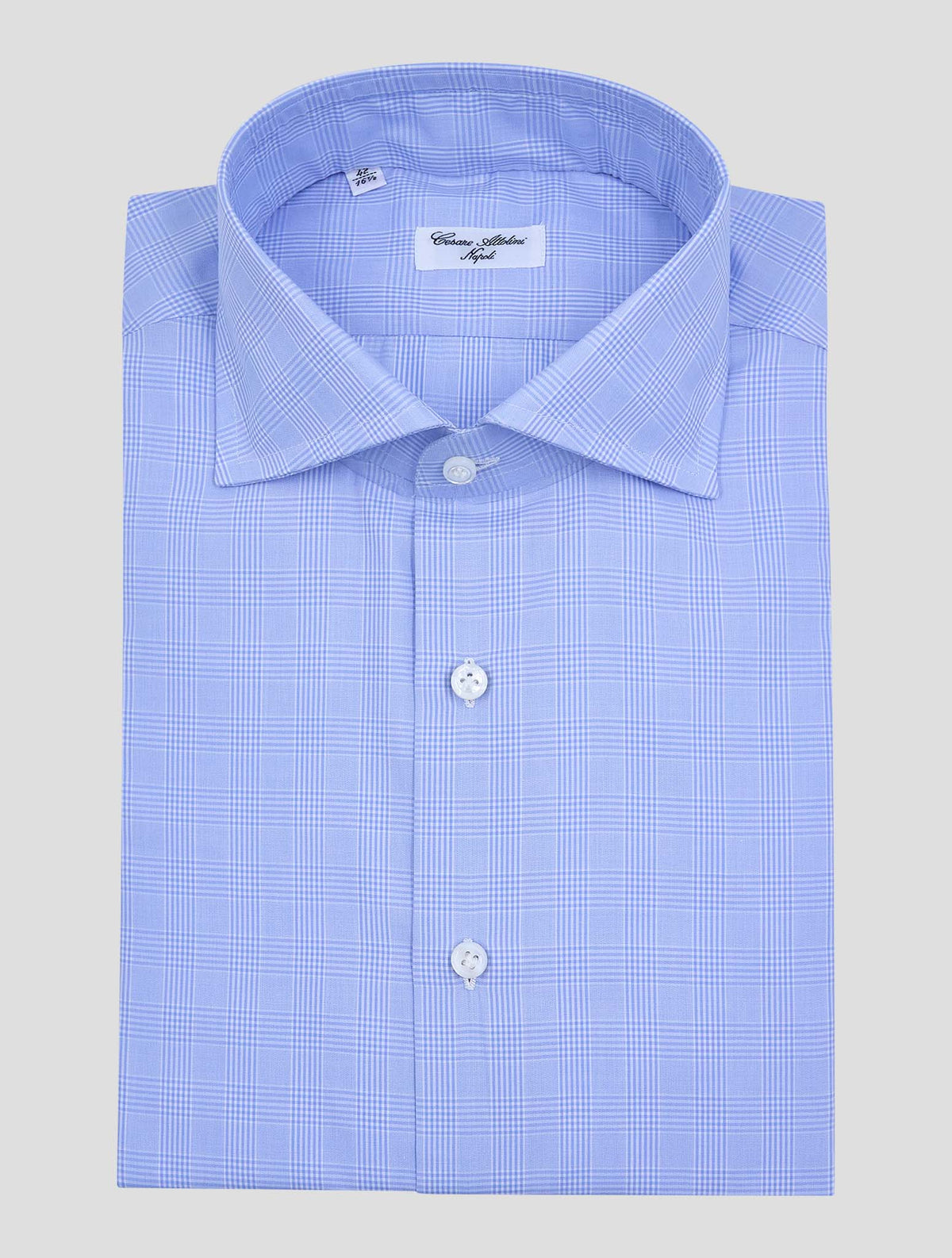 Cesare Attolini Light Blue Cotton Shirt 1