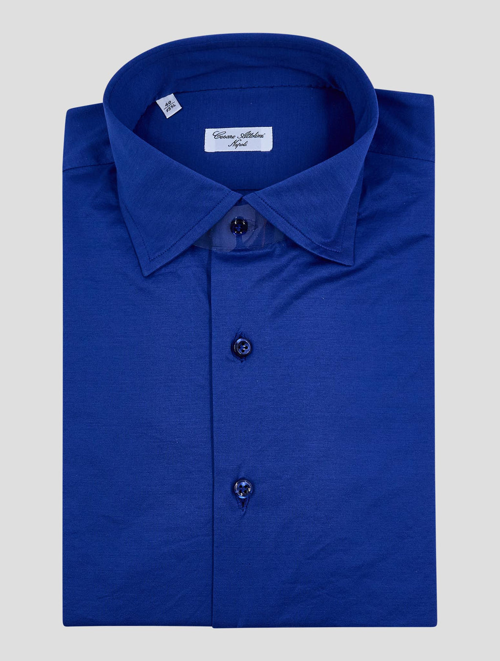 Cesare Attolini Blue Cotton Shirt 1