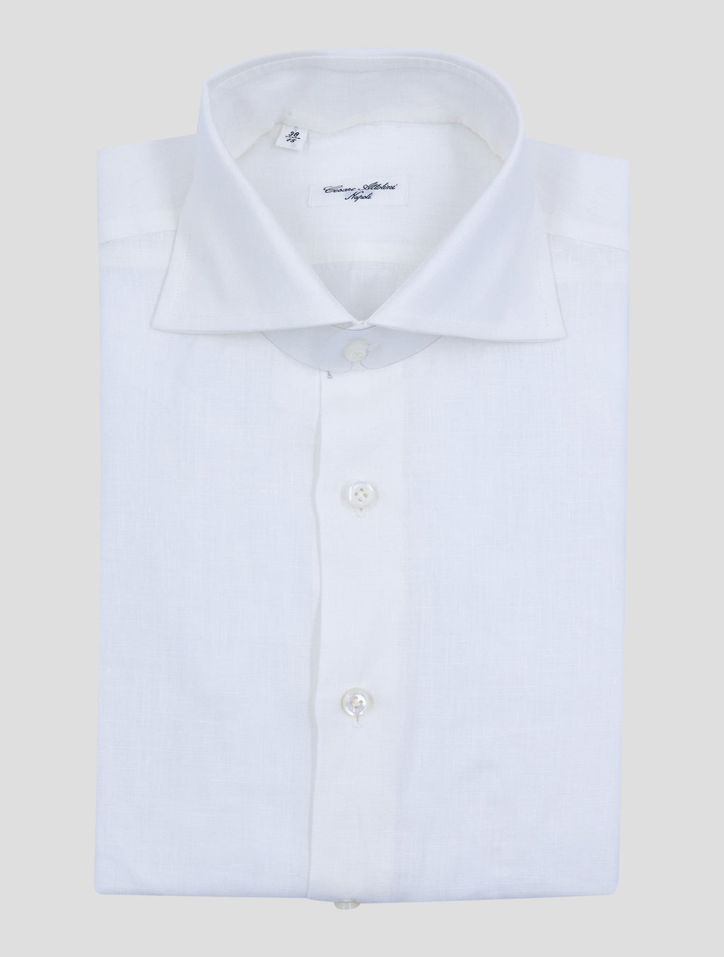 Cesare Attolini White Linen Shirt 1