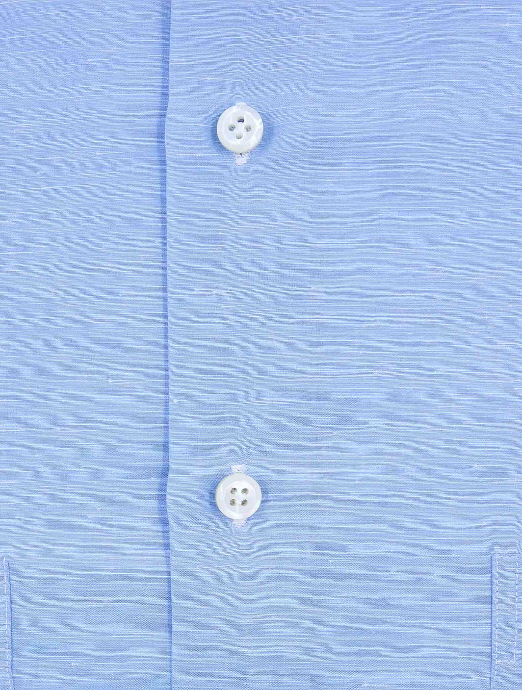 Cesare Attolini Light Blue Linen Cotton Koren Shirt 3