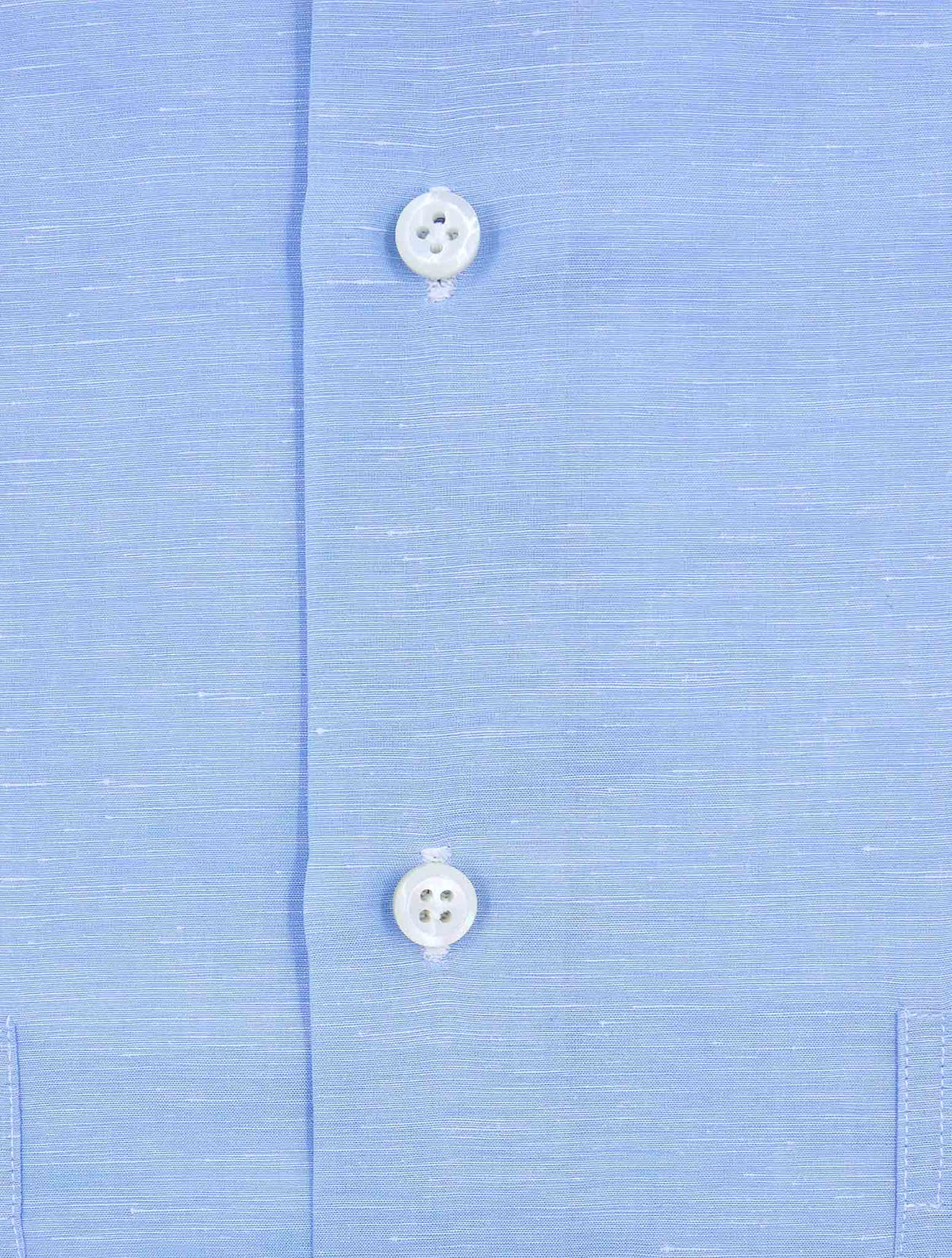 Cesare Attolini Light Blue Linen Cotton Koren Shirt 3