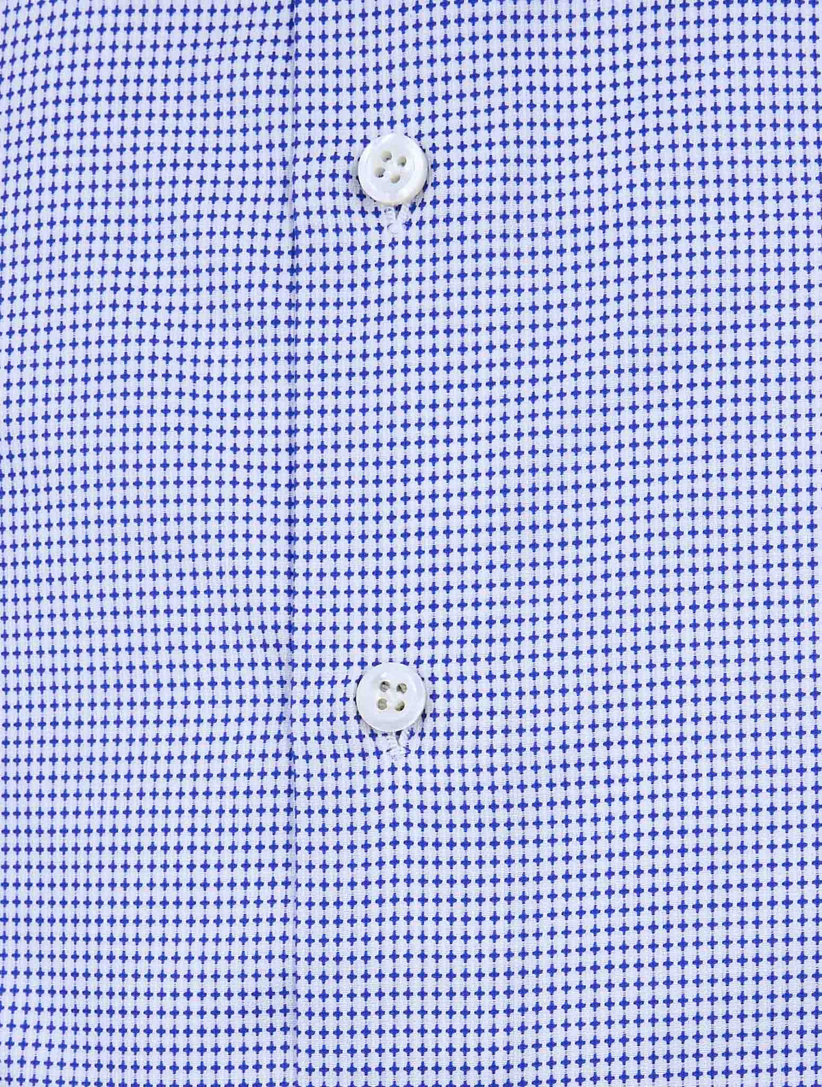 Cesare Attolini Blue White Cotton Shirt 3