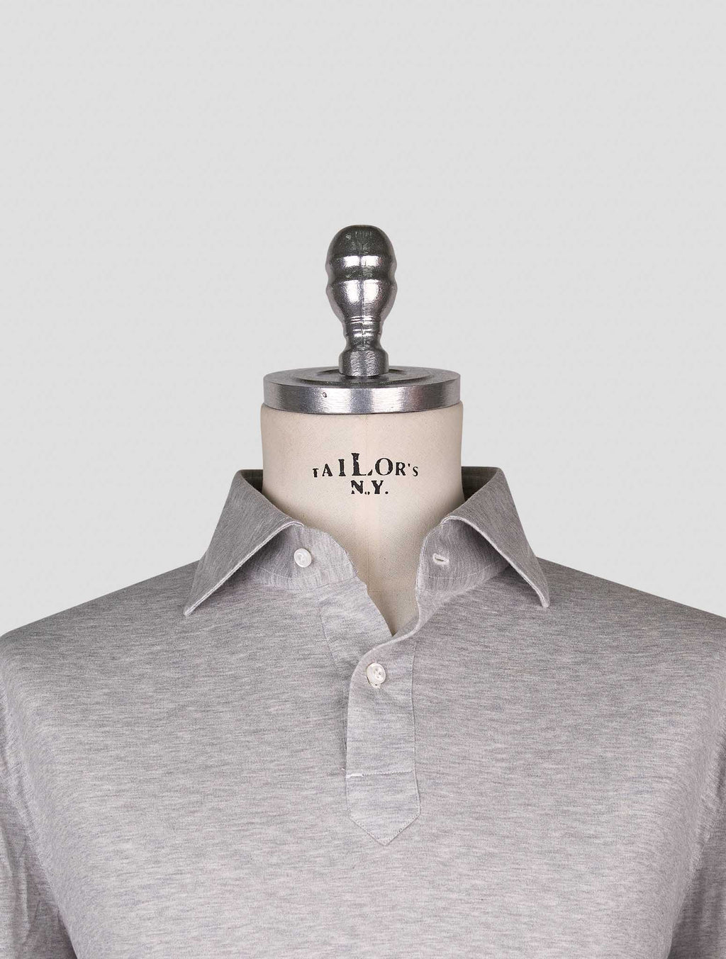 Cesare Attolini Gray Cotton Sweater Polo 4