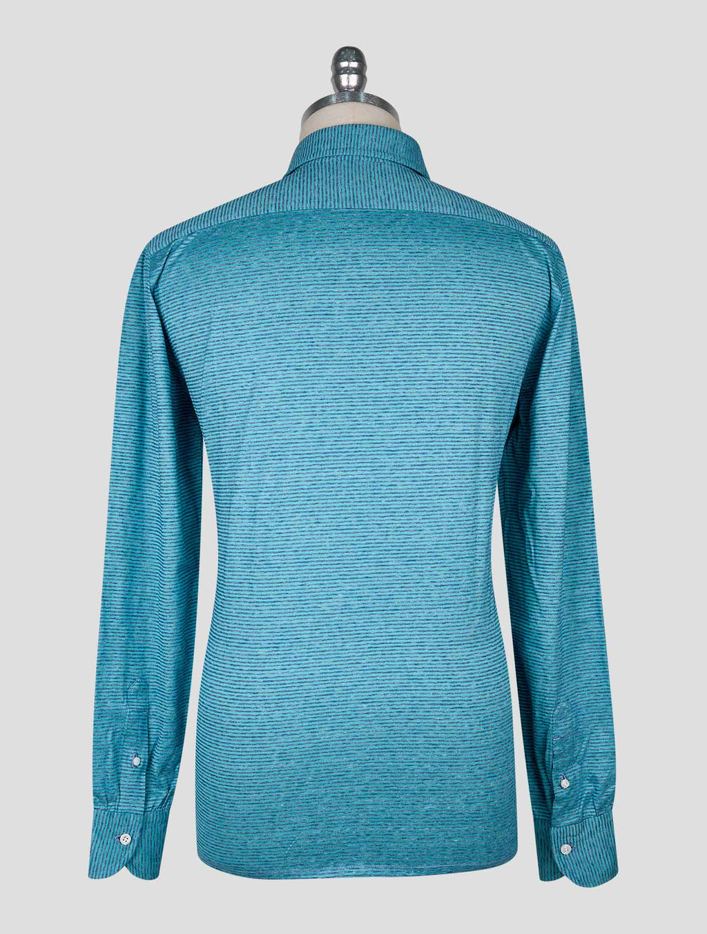 Cesare Attolini Blue Green Cotton Sweater Polo 3