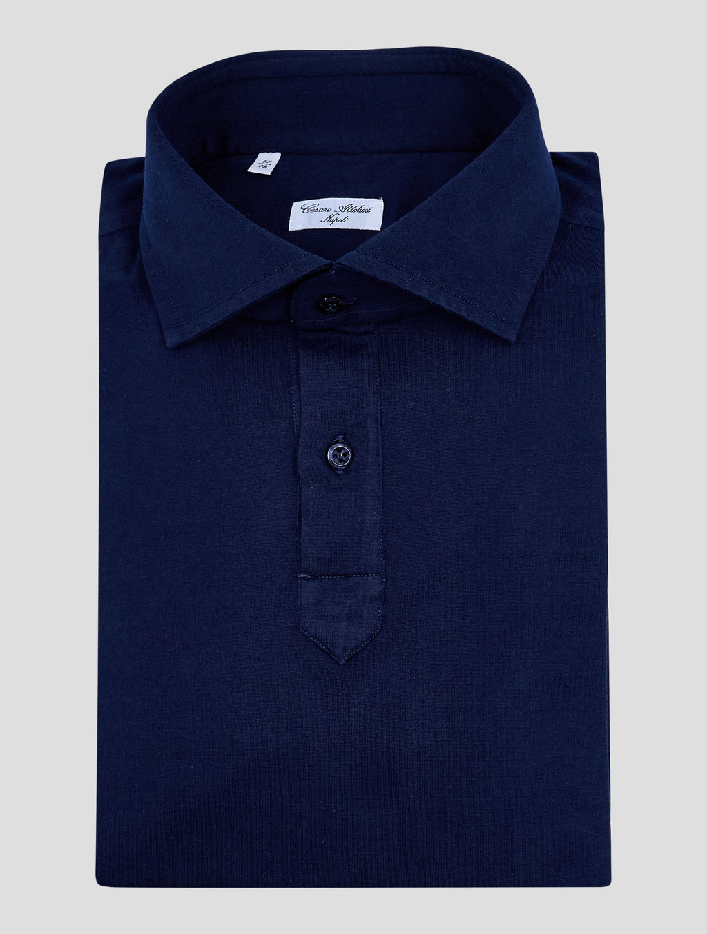 Cesare Attolini Blue Cotton Sweater Polo 1