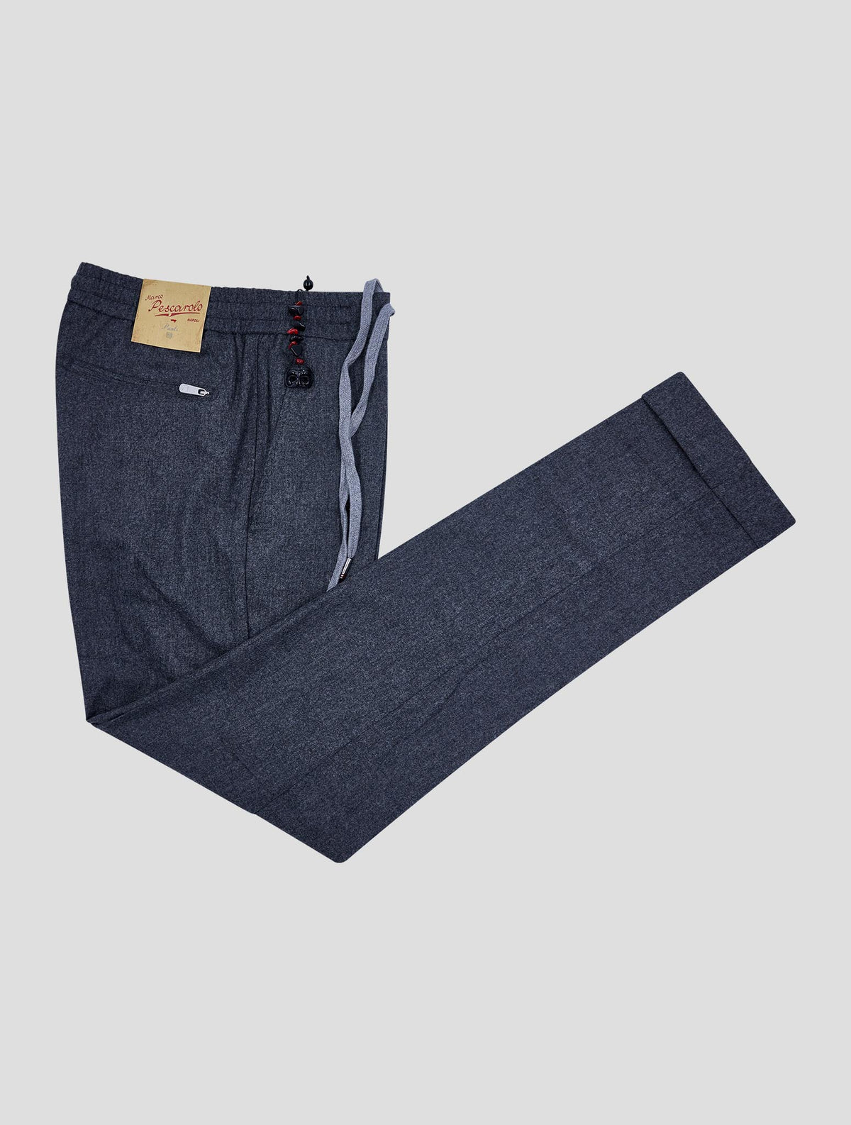 Marco Pescarolo gray virgin wool cashmere ea pants 1