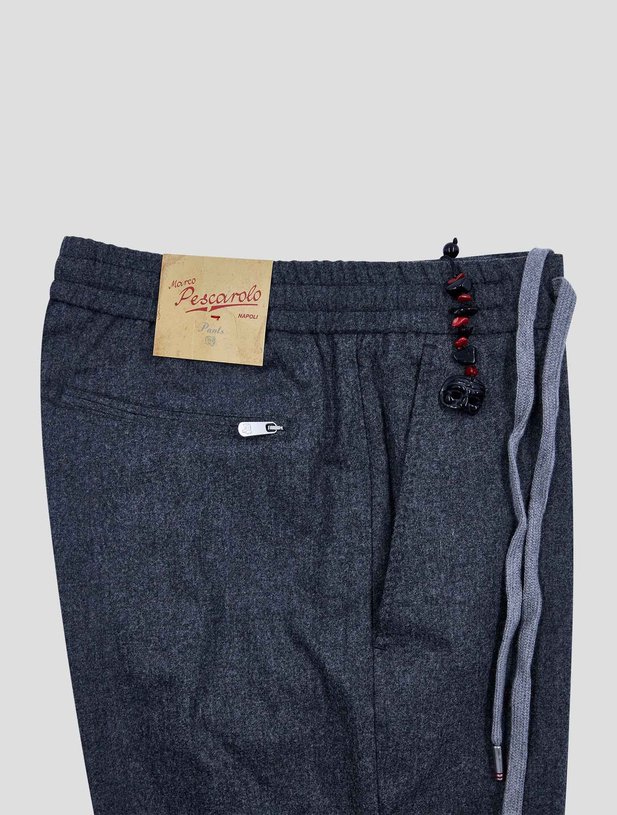 Marco Pescarolo gray virgin wool cashmere ea pants 3