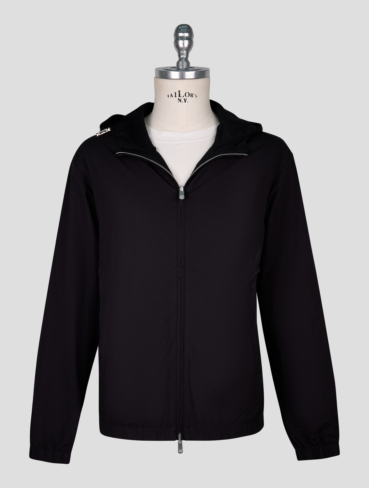 Marco Pescarolo black reverse virgin wool cashmere ea coat 1