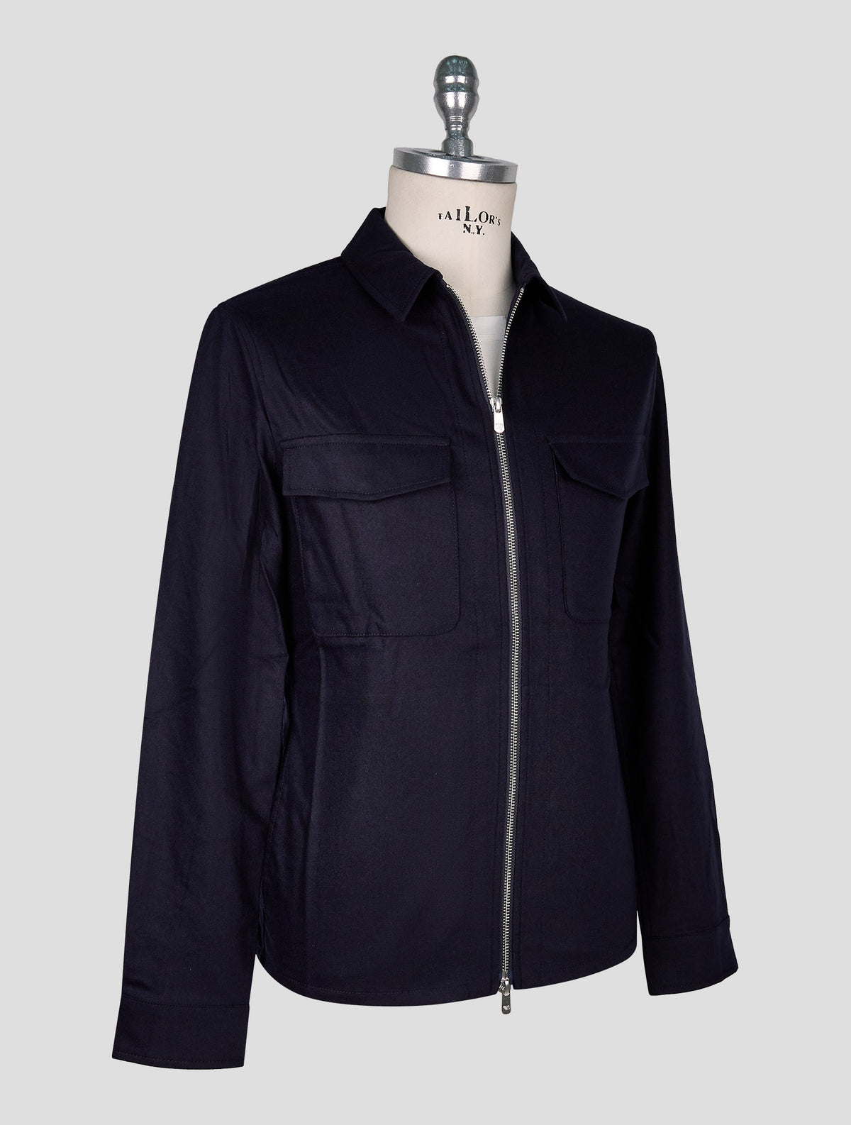 Marco Pescarolo dark blue virgin wool  cashmere ea coat 2