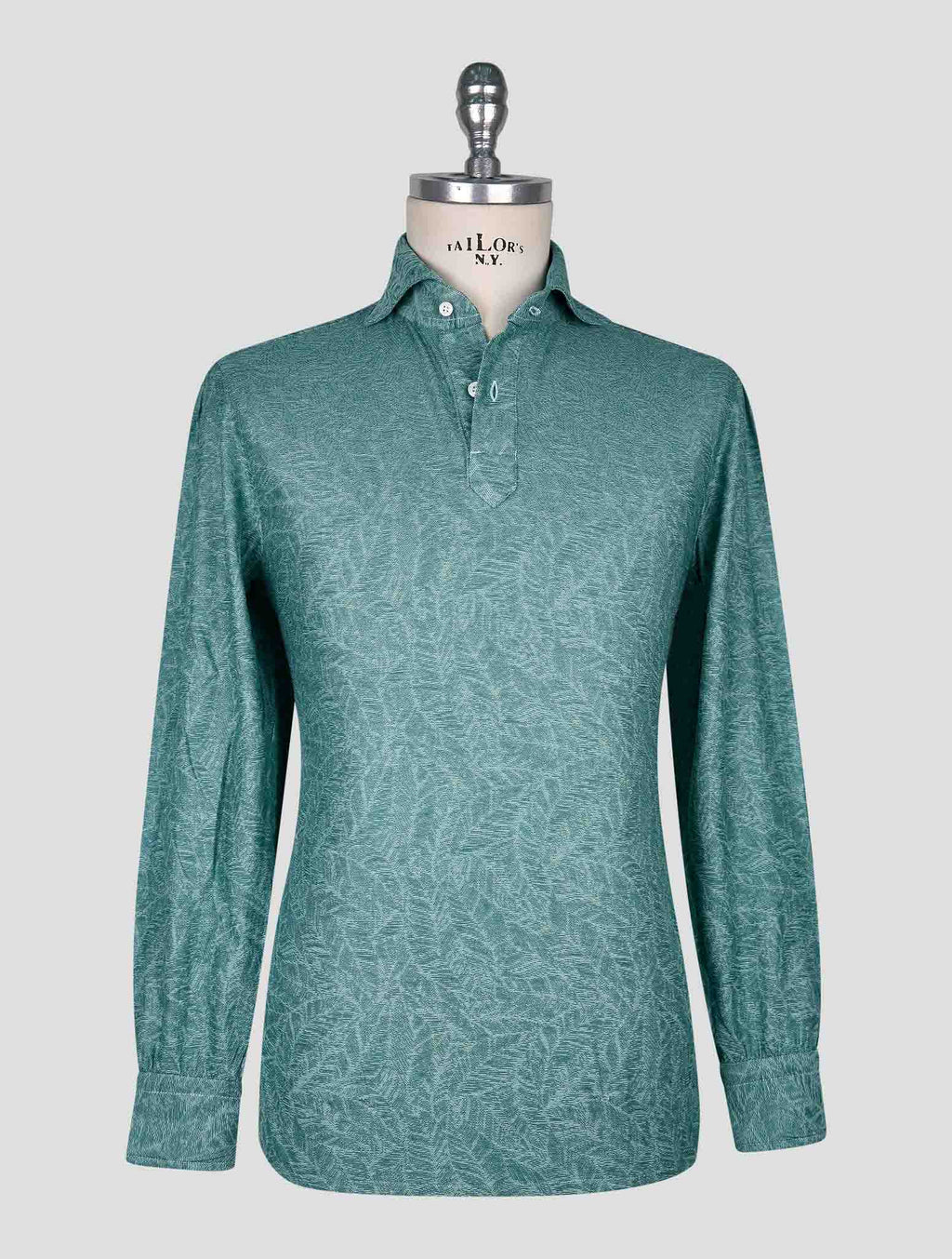 Cesare Attolini Green Cotton Sweater Polo 1