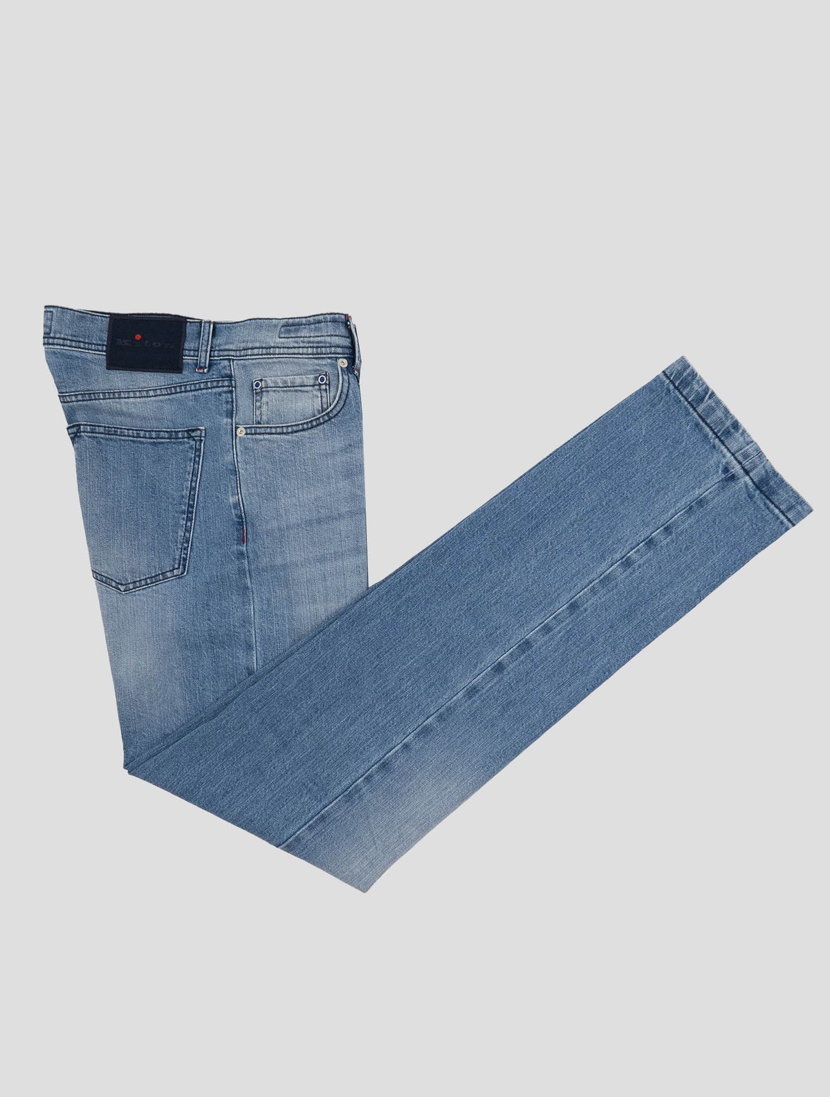 Kiton light blue cotton ea jeans 1
