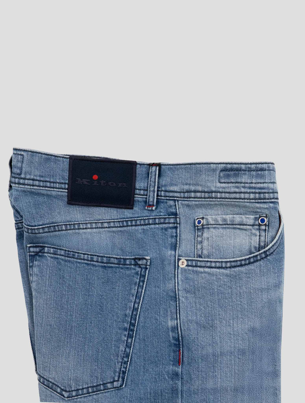 Kiton light blue cotton ea jeans 3