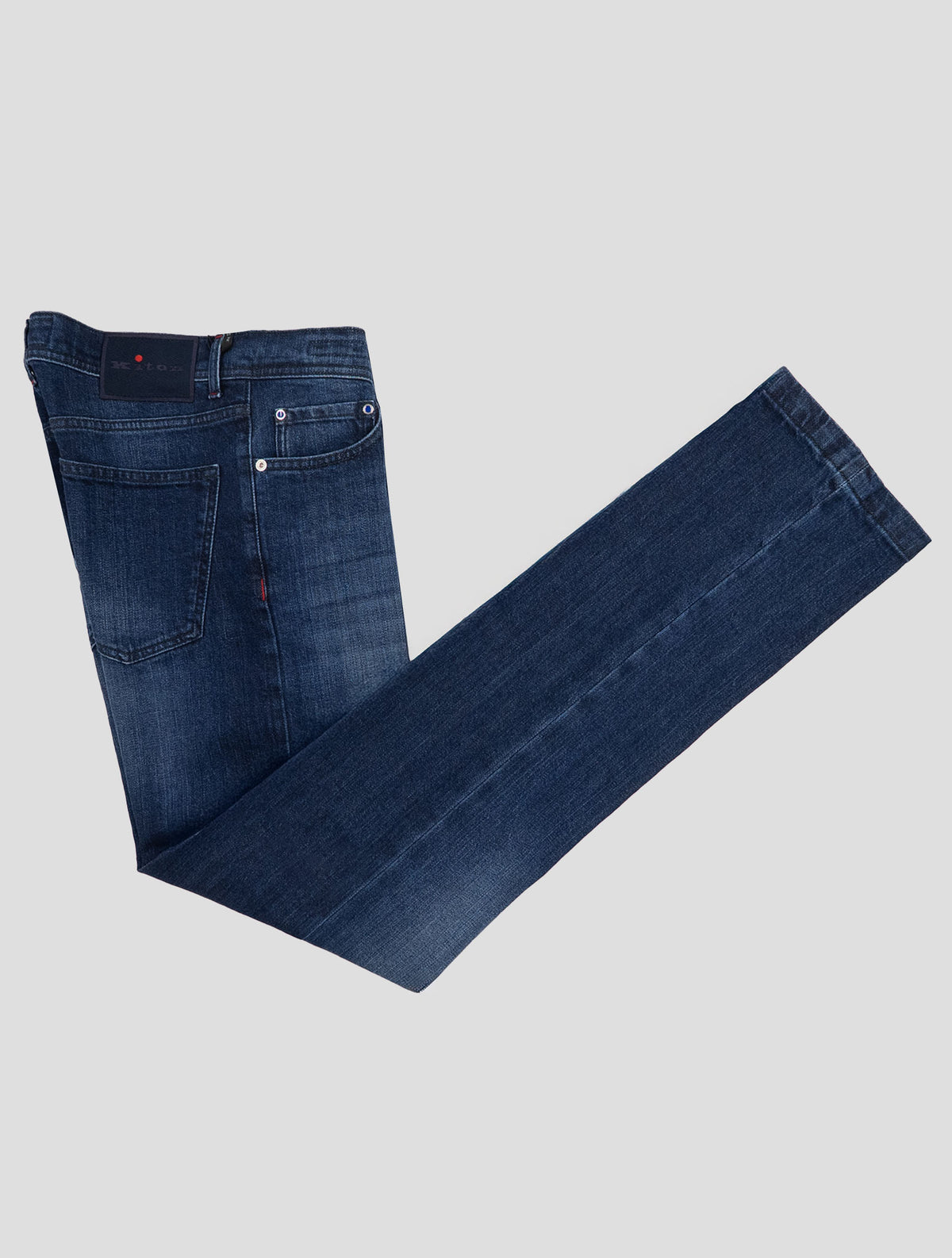 Kiton dark blue cotton ea jeans 1