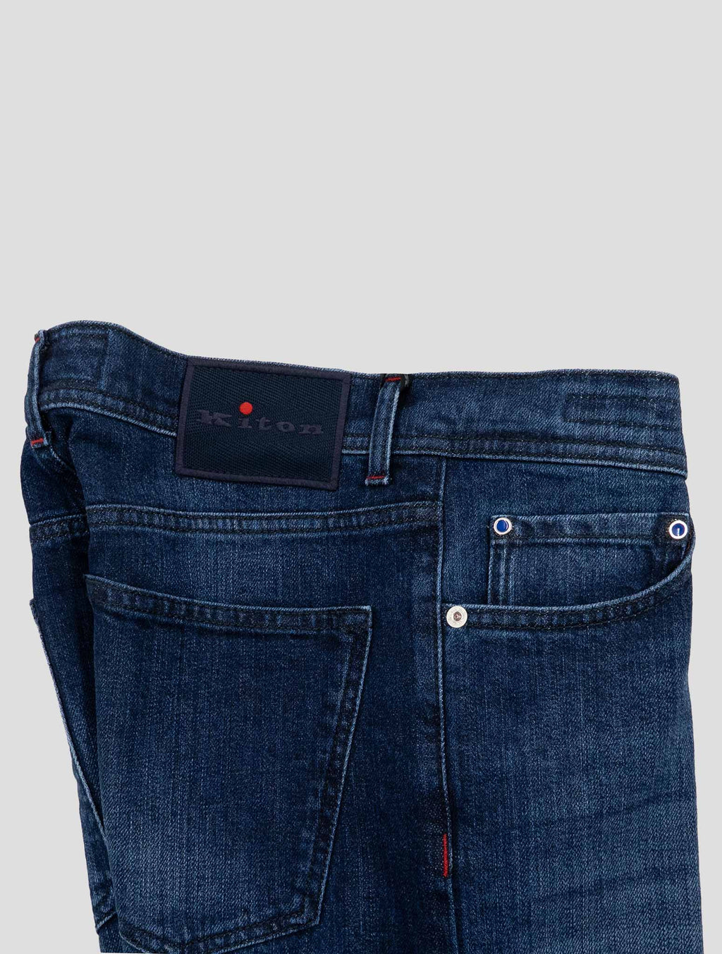 Kiton dark blue cotton ea jeans 3