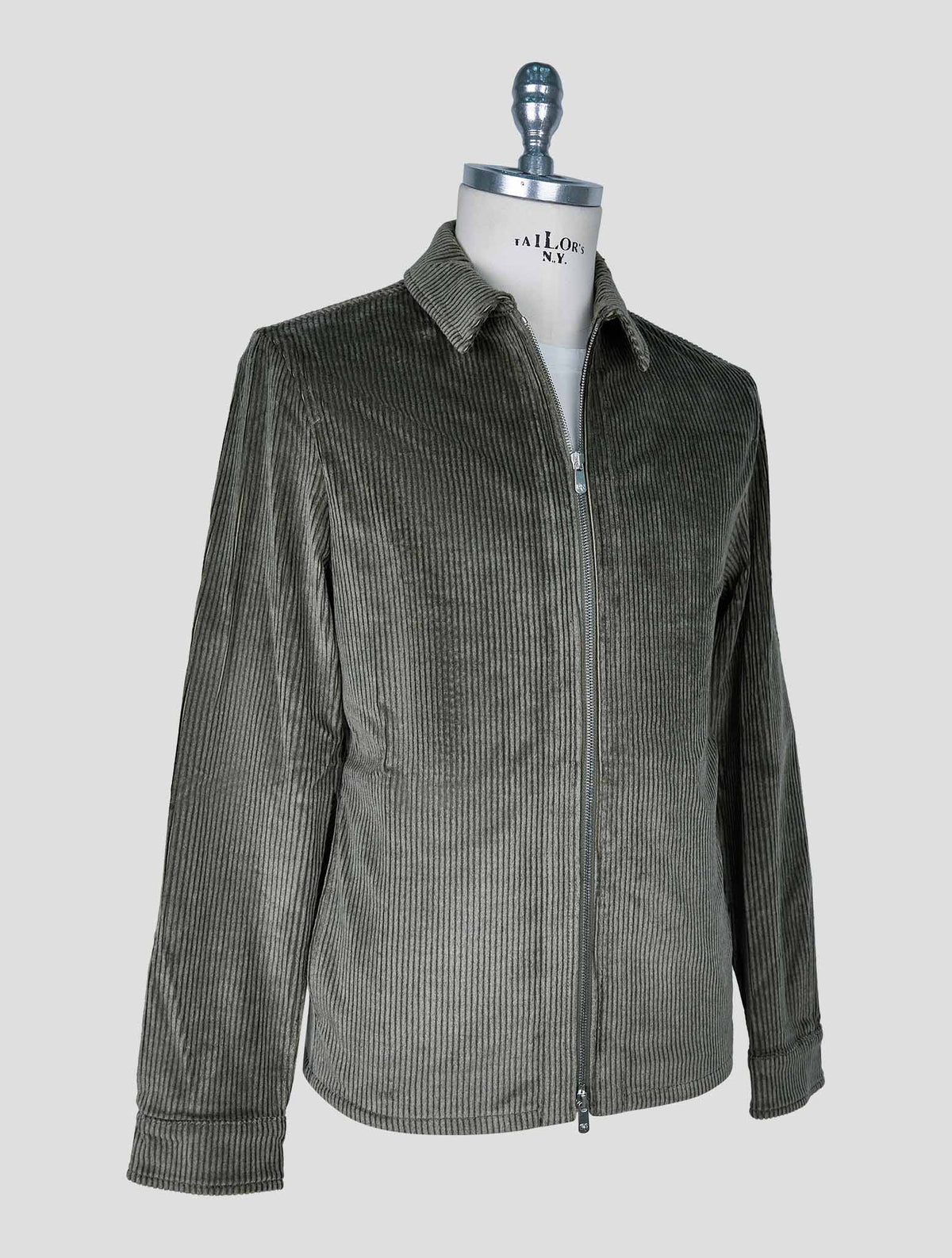 Marco Pescarolo Green Cotton Cashmere Ea Velvet Coat 2