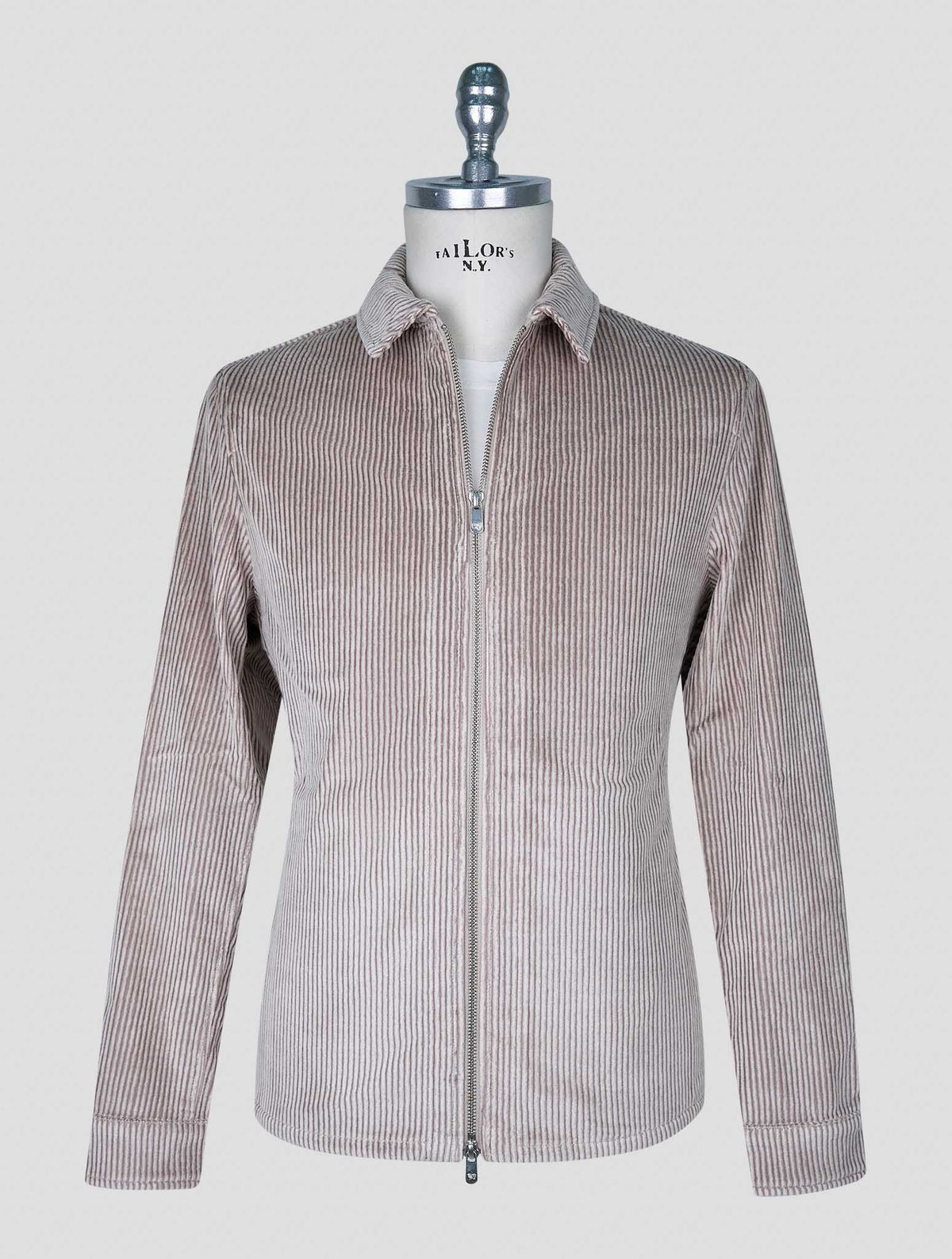 Marco Pescarolo Beige Cotton Cashmere Ea Velvet Coat 1