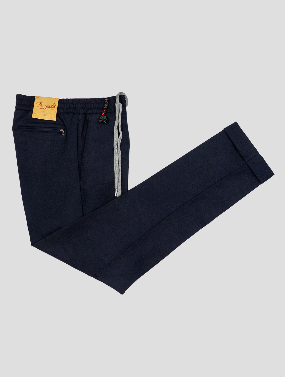 Marco Pescarolo pants dark blue virgin wool cashmere Ea 1