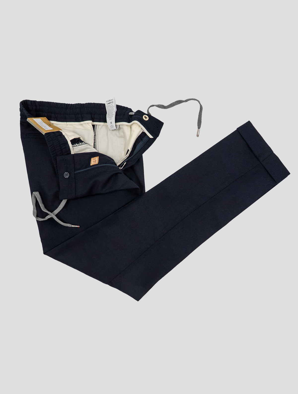 Marco Pescarolo pants dark blue virgin wool cashmere Ea 2