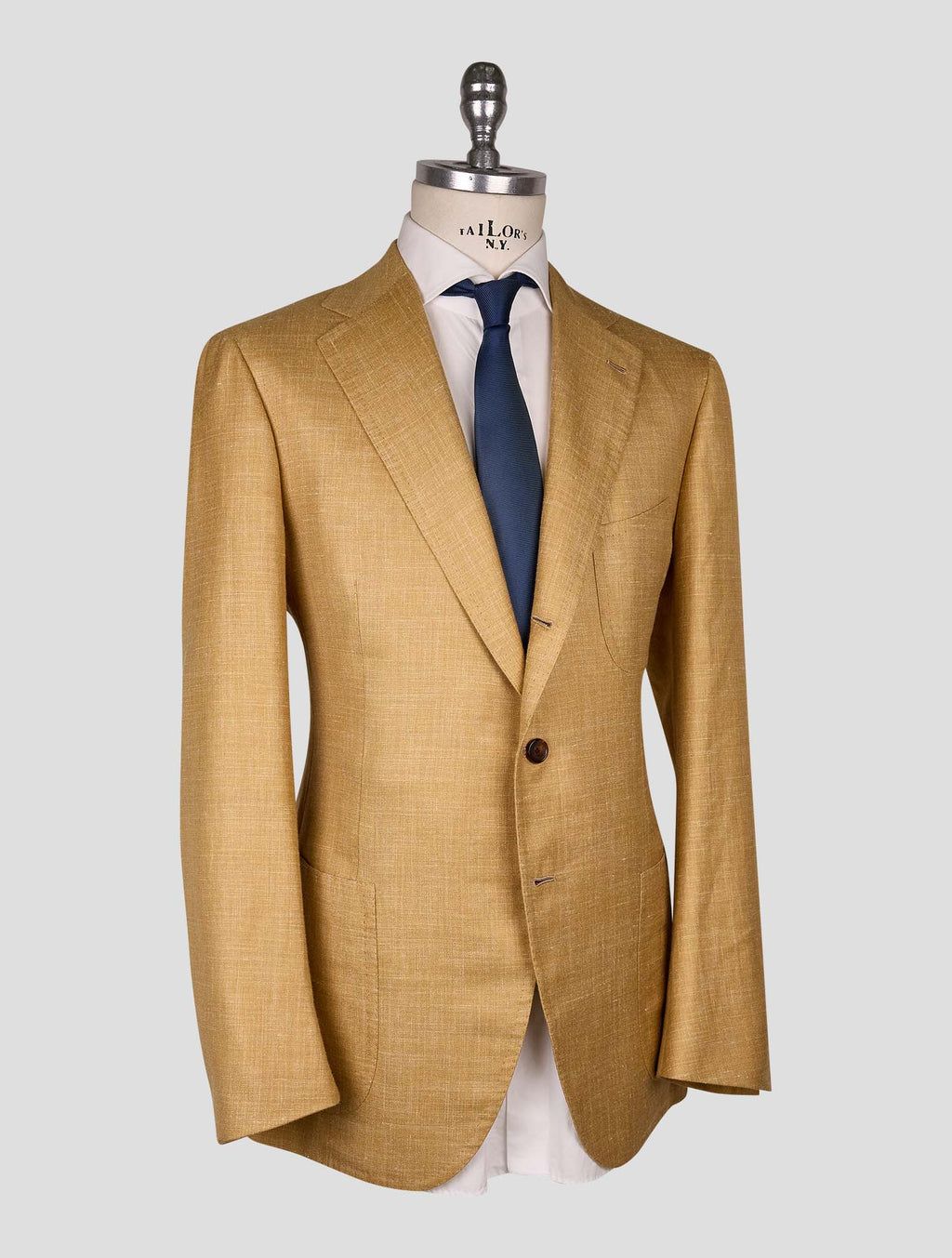 Cesare Attolini taupe  cashmere silk linen Blazer 2