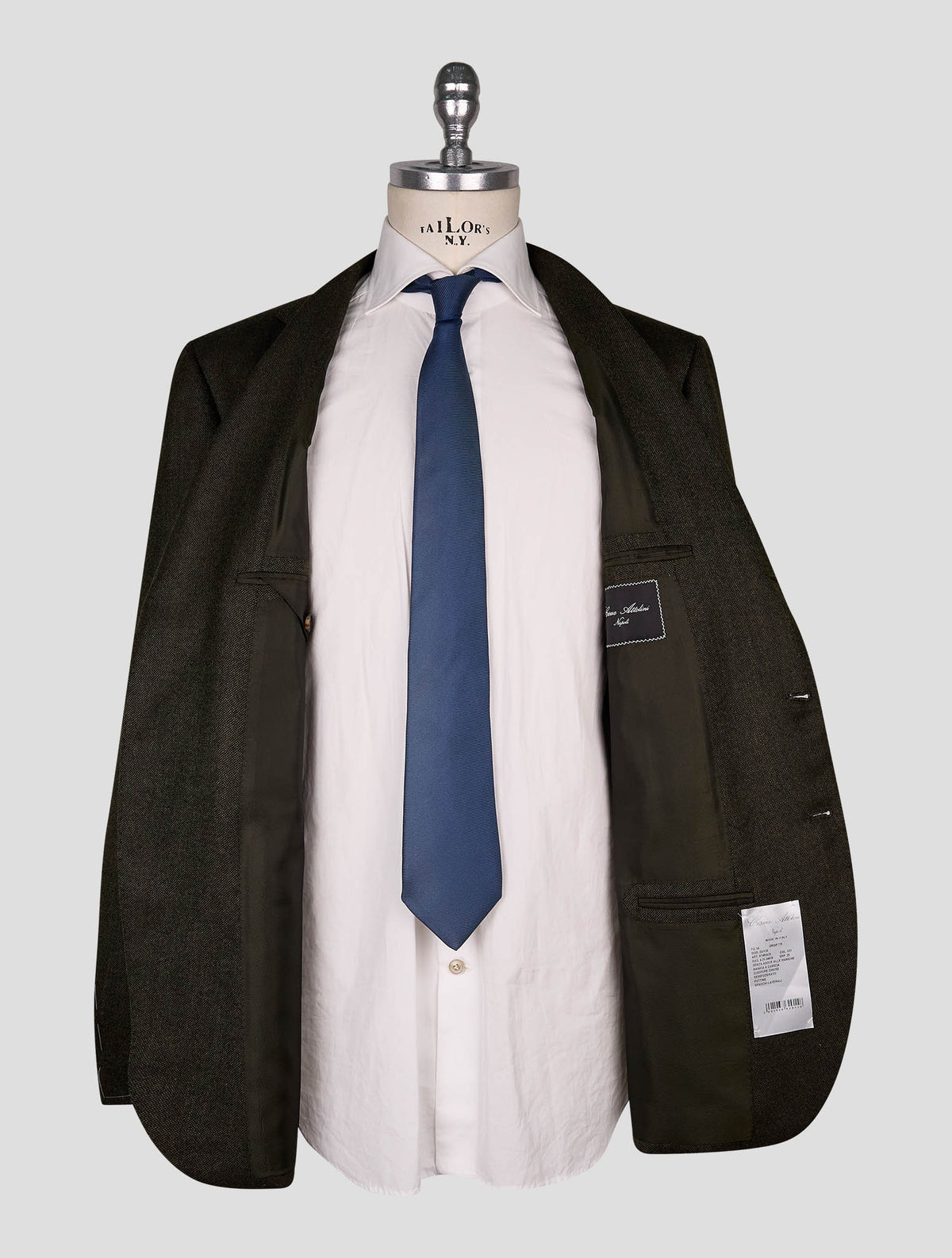 Cesare Attolini dark green  cashmere silk  Blazer 5
