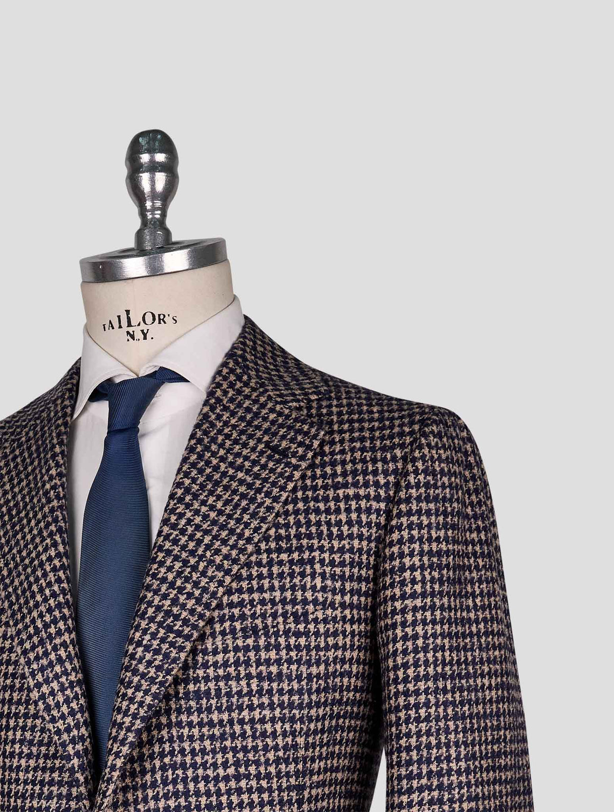 Cesare Attolini blue beige  wool silk cotton linen pa    Blazer 4