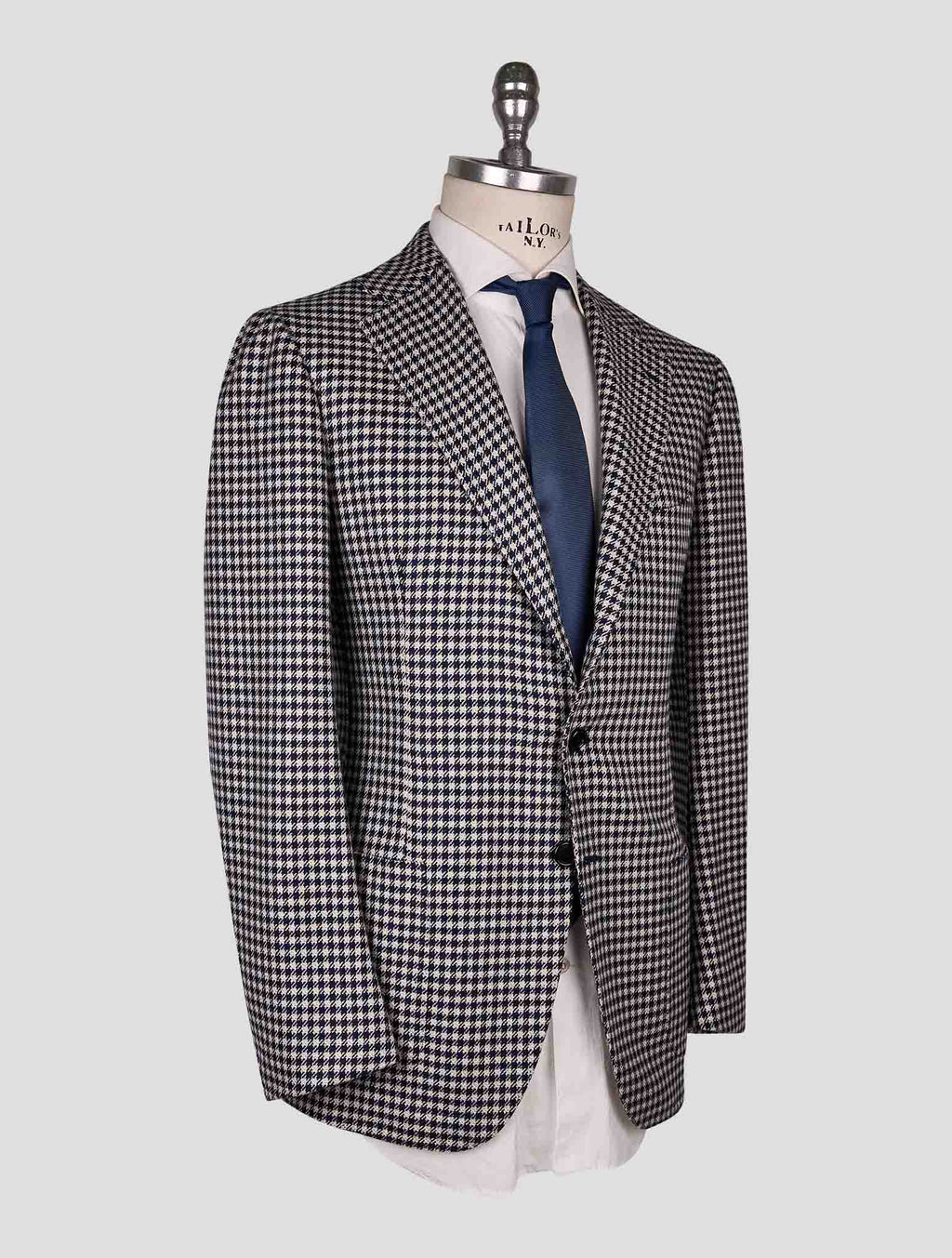 Cesare Attolini blue beige cashmere  Blazer 2