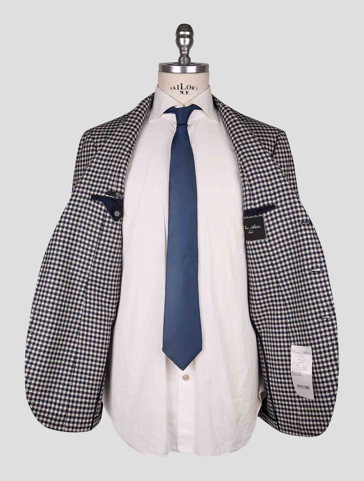 Cesare Attolini blue beige cashmere  Blazer 5