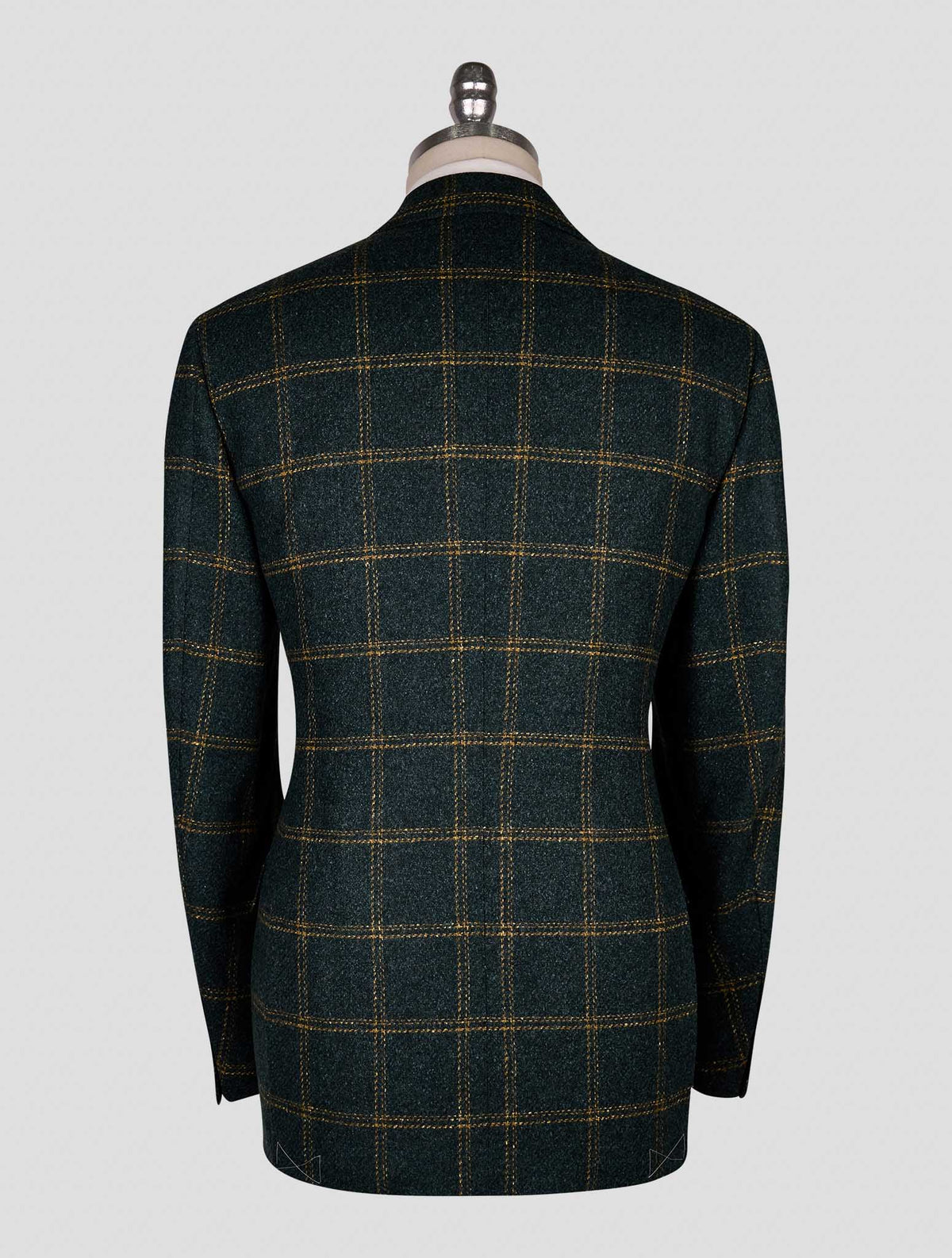 Cesare Attolini Green Yellow wool Silk Blazer 3