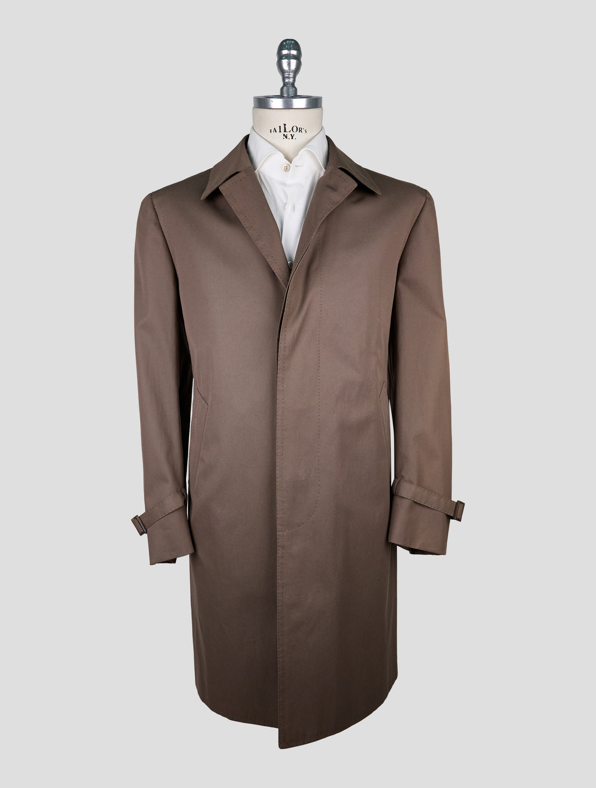 Cesare Attolini  brown Cotton overcoat 1