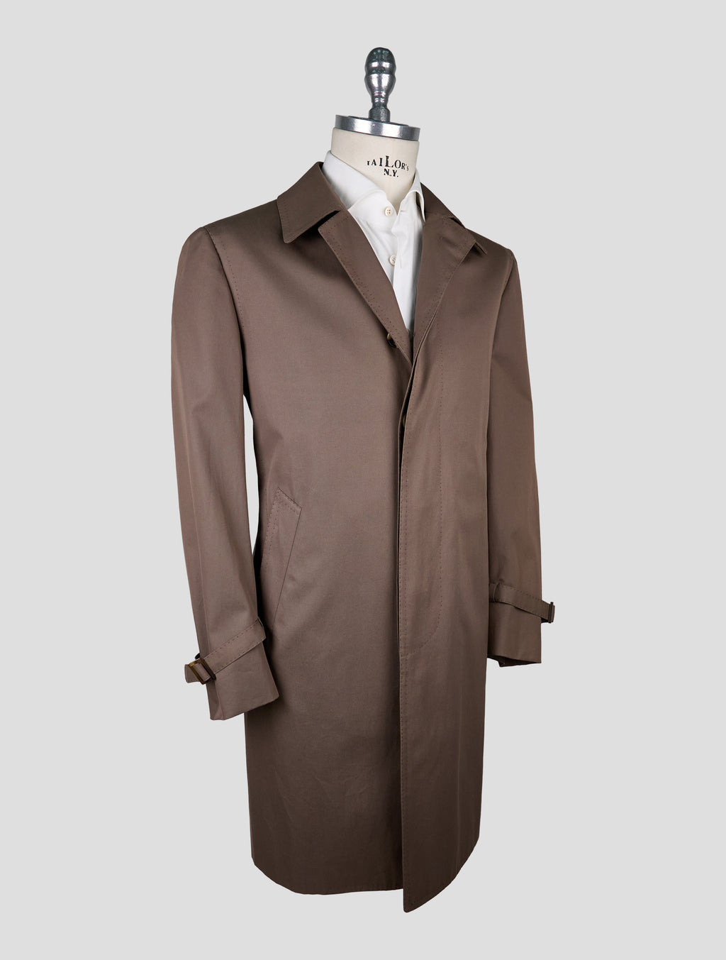 Cesare Attolini  brown Cotton overcoat 2