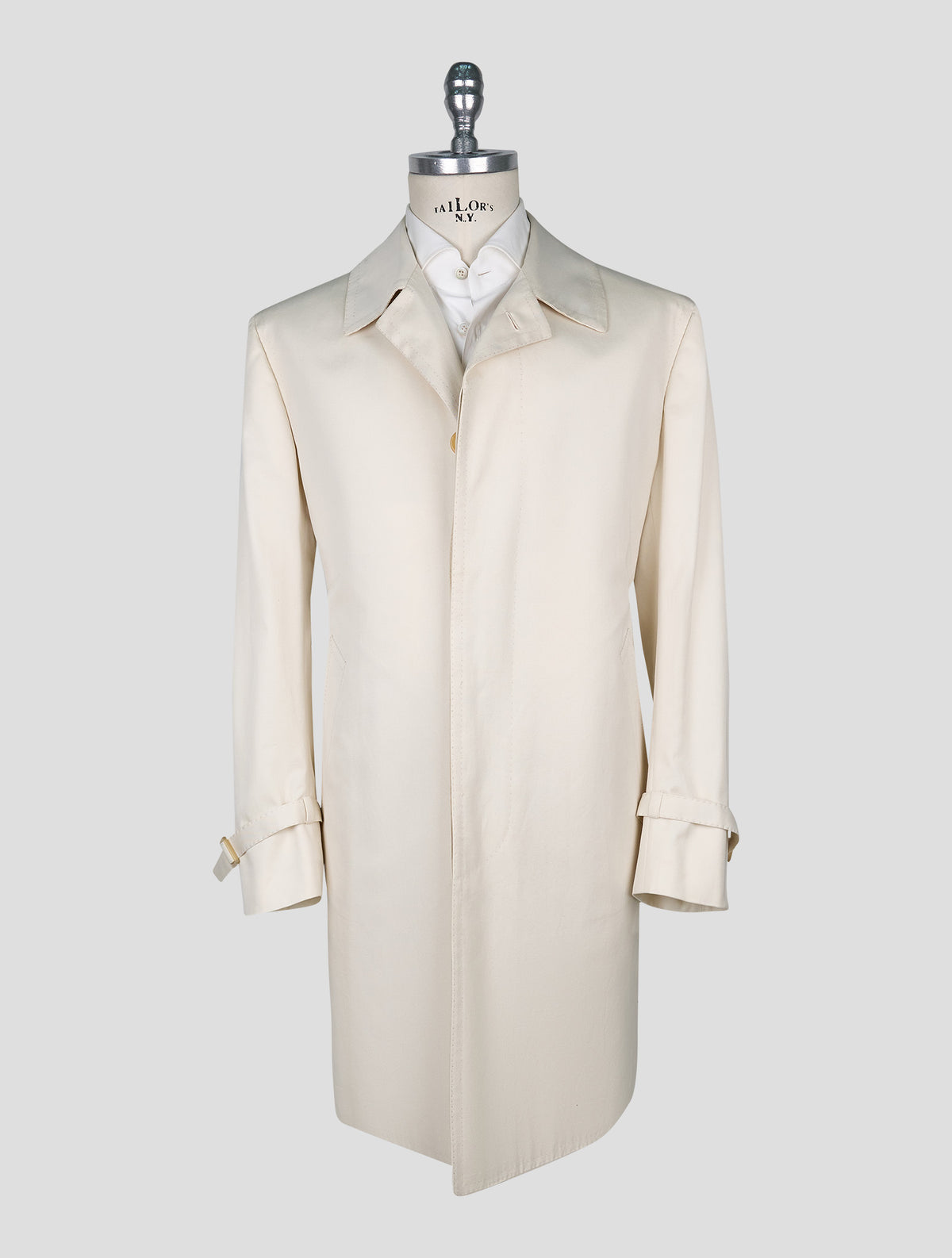 Cesare Attolini light beige Cotton overcoat 1