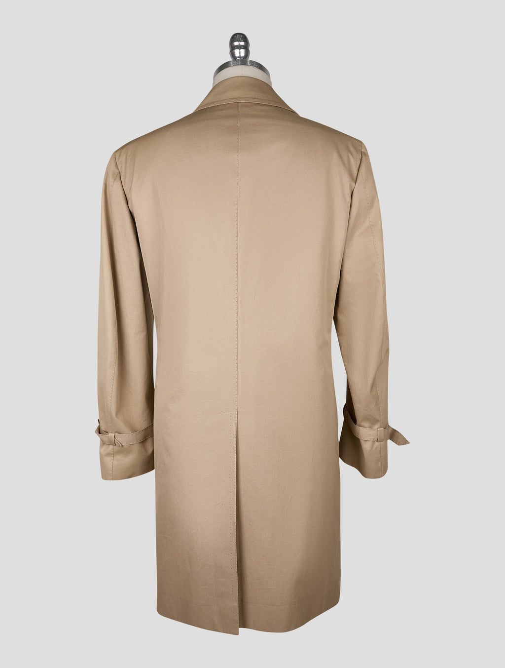 Cesare Attolini beige cotton overcoat 3
