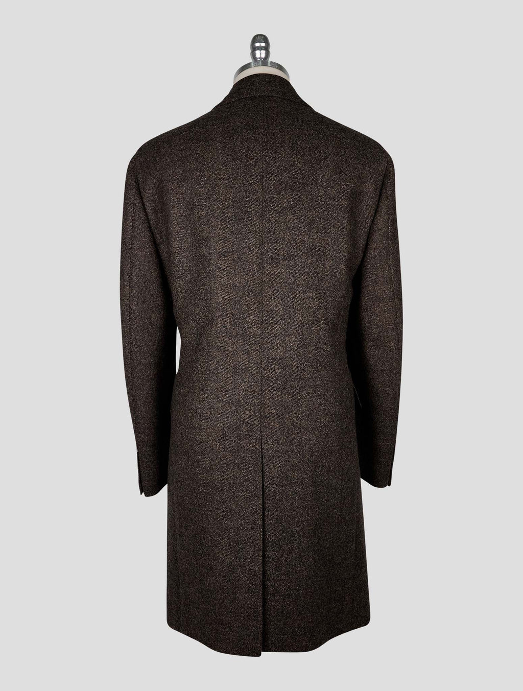 Cesare Attolini brown wool overcoat 3