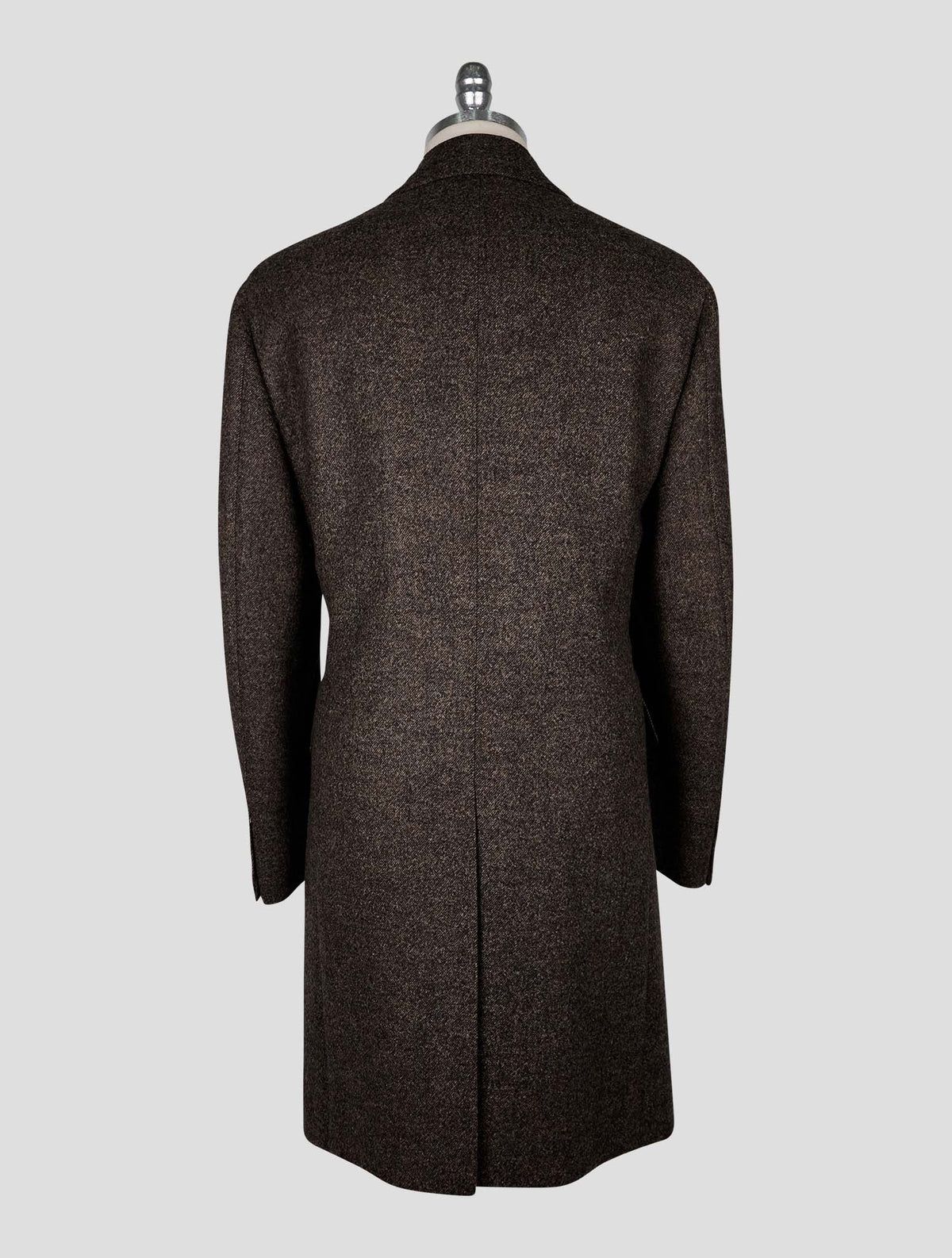 Cesare Attolini brown wool overcoat 3