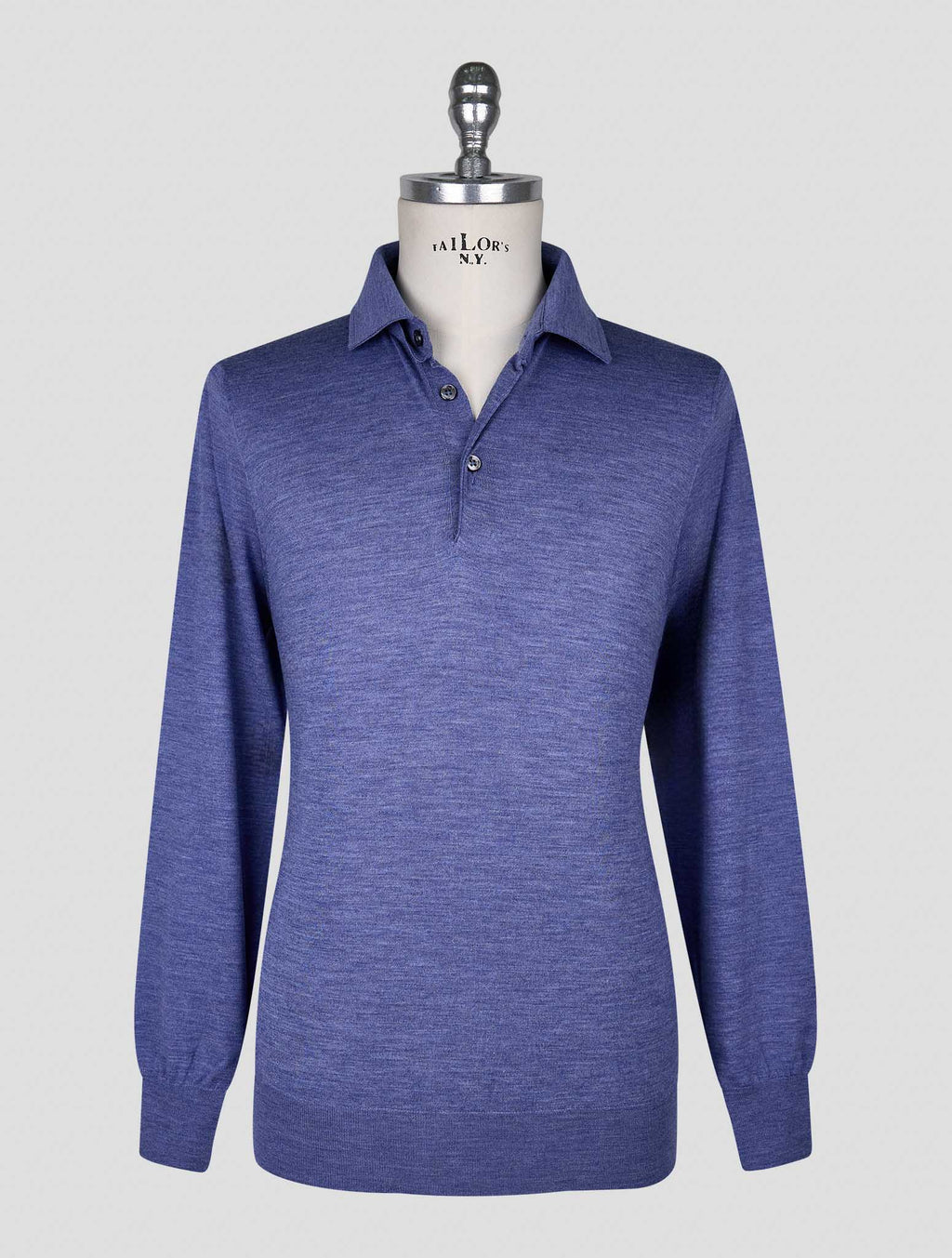 Cesare Attolini Blue Wool Sweater Polo 1