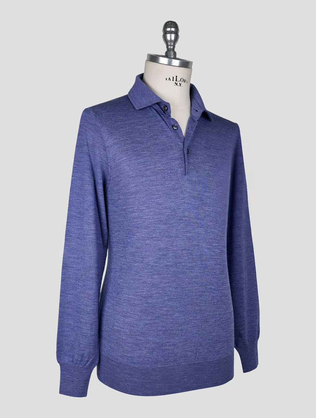 Cesare Attolini Blue Wool Sweater Polo 2