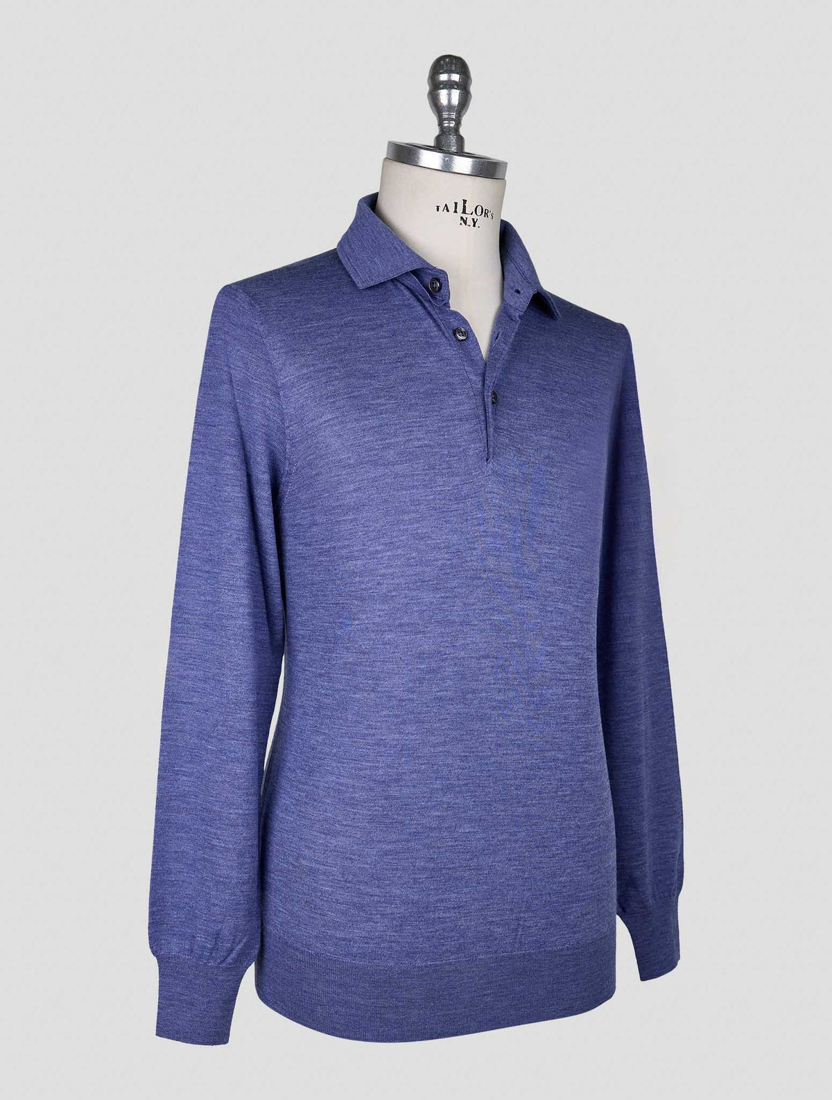 Cesare Attolini Blue Wool Sweater Polo 2