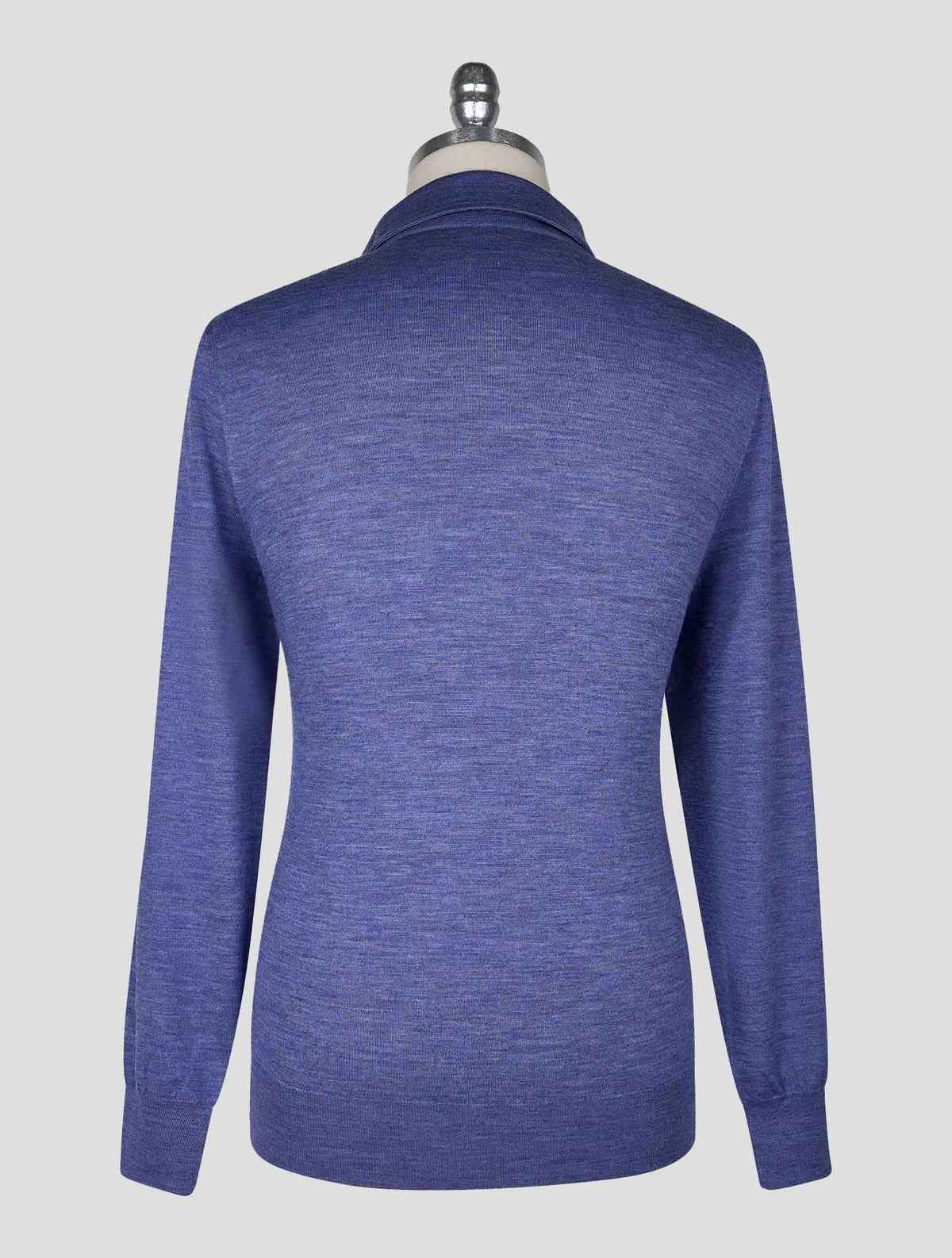Cesare Attolini Blue Wool Sweater Polo 3