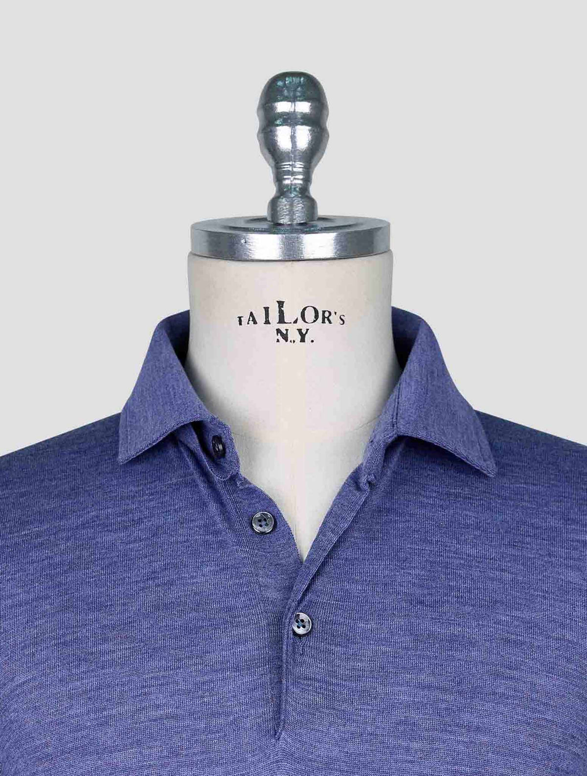 Cesare Attolini Blue Wool Sweater Polo 4