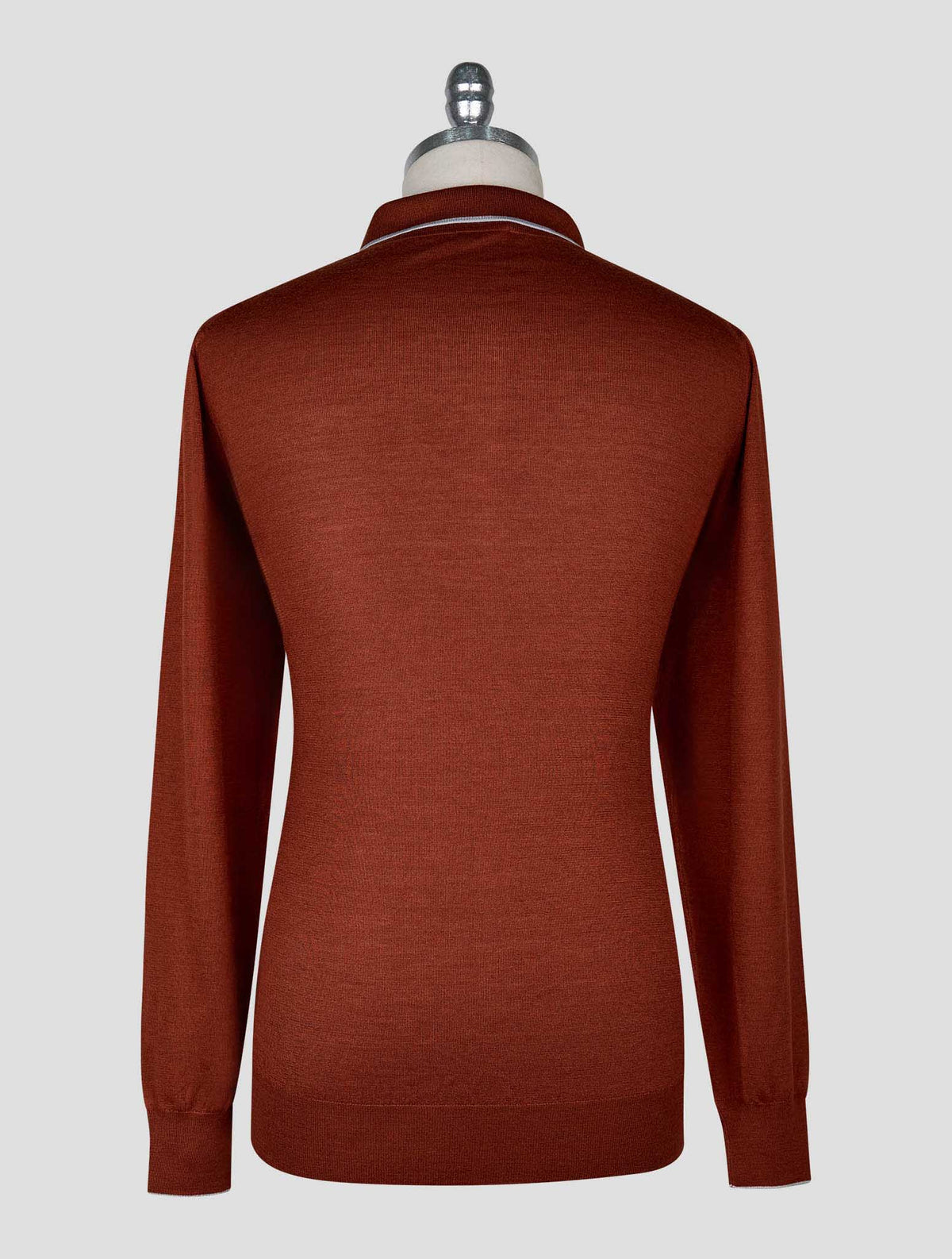 Cesare Attolini Brown Cashmere Silk Sweater Polo 3