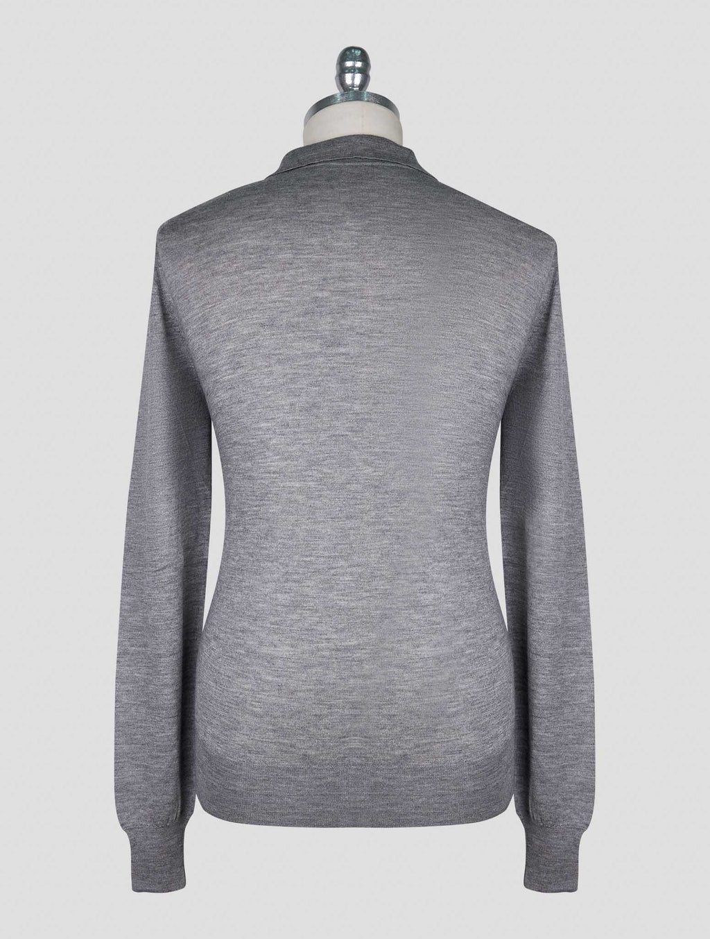 Cesare Attolini Gray Cotton Silk Sweater Polo 3