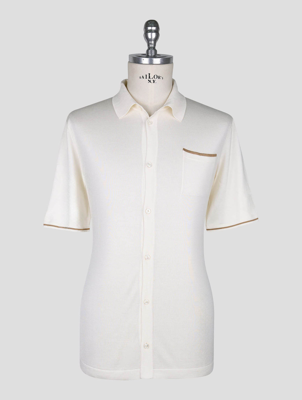 Cesare Attolini White Silk Shirt 1
