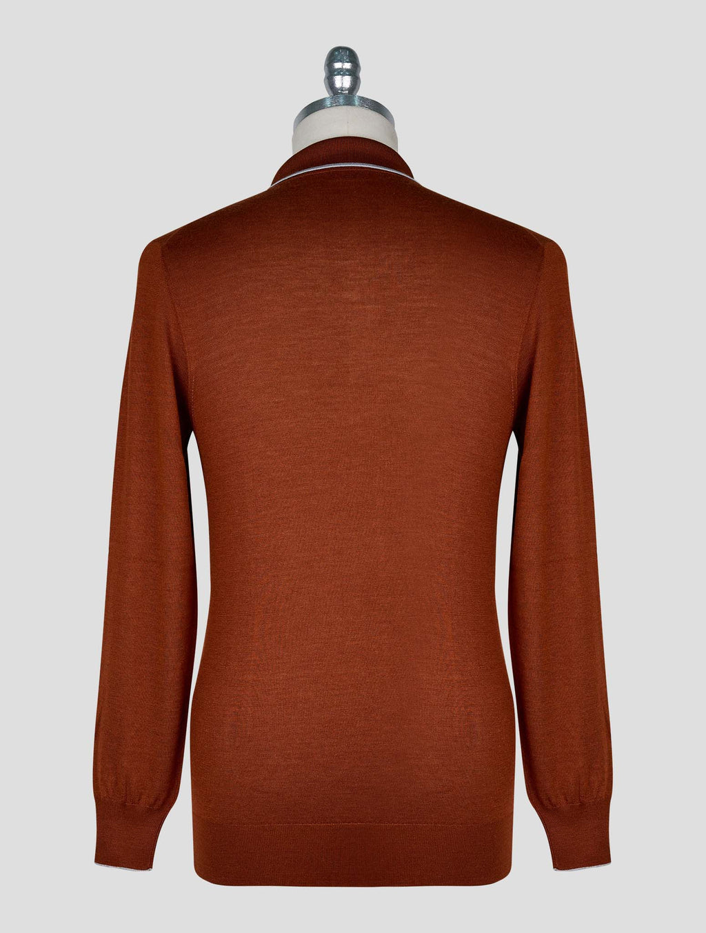 Cesare Attolini Brown Cashmere Silk Sweater Polo 3