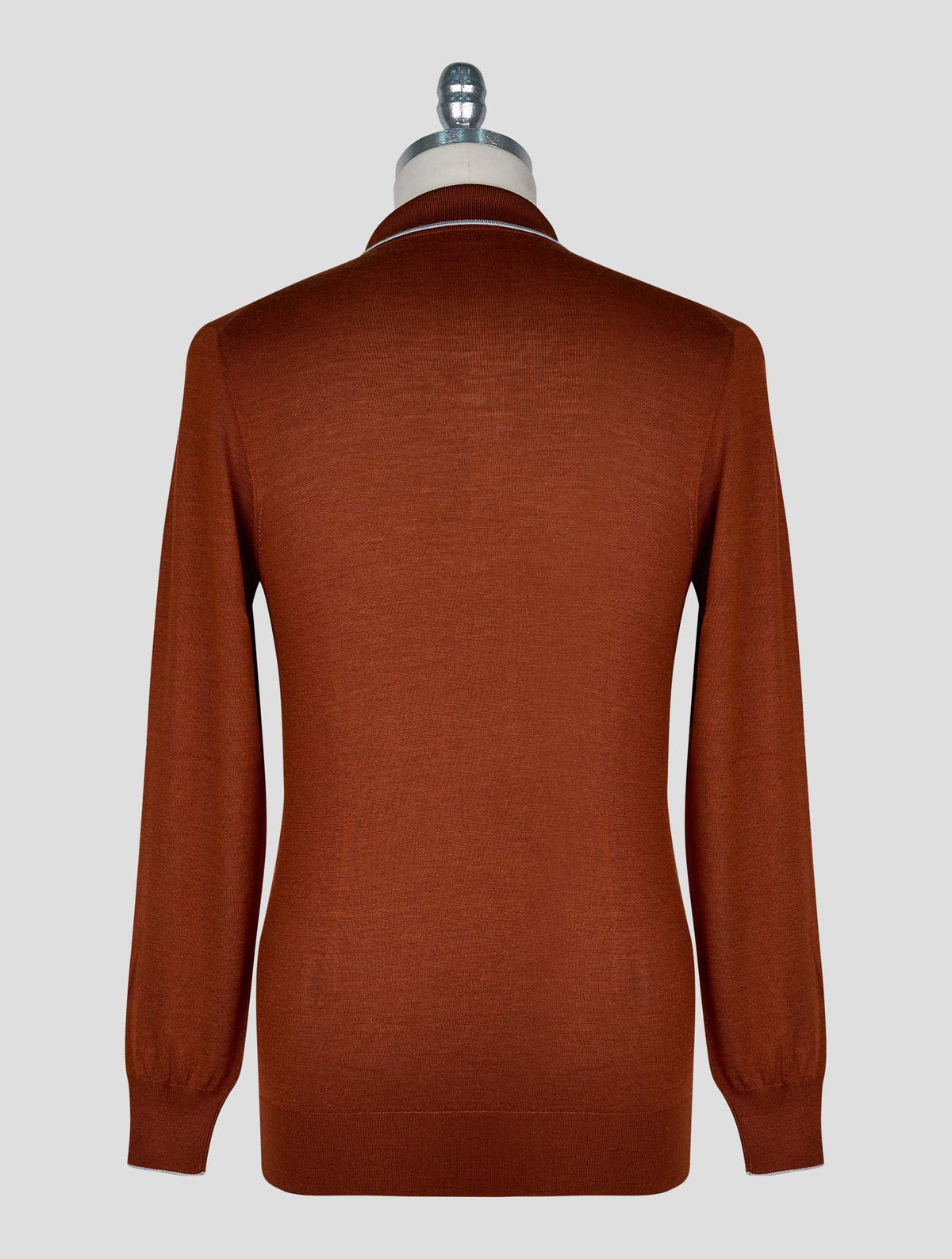 Cesare Attolini Brown Cashmere Silk Sweater Polo 3